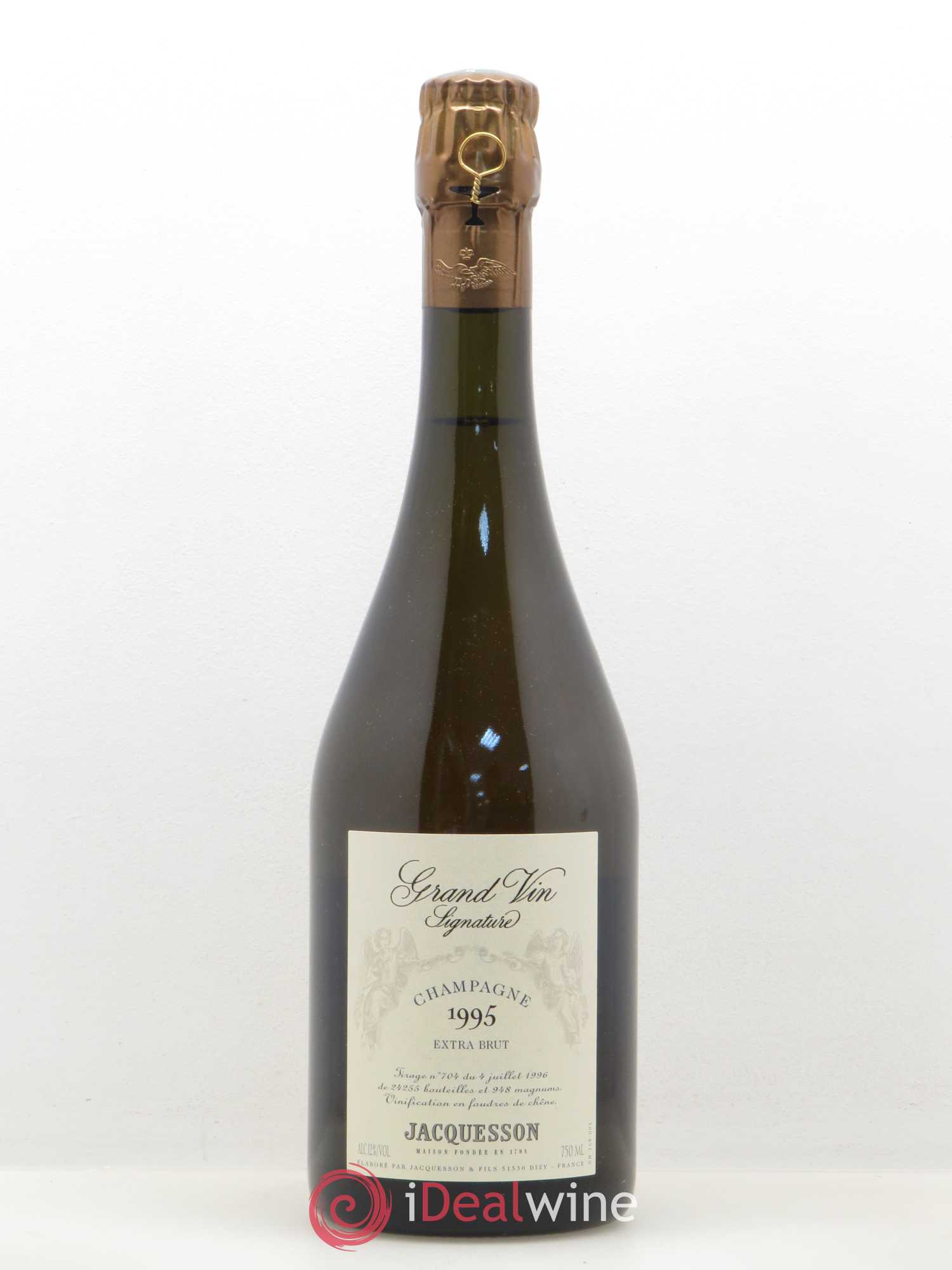 Champagne Signature Jacquesson Extra Brut 1995 - Lot de 1 bouteille - 0