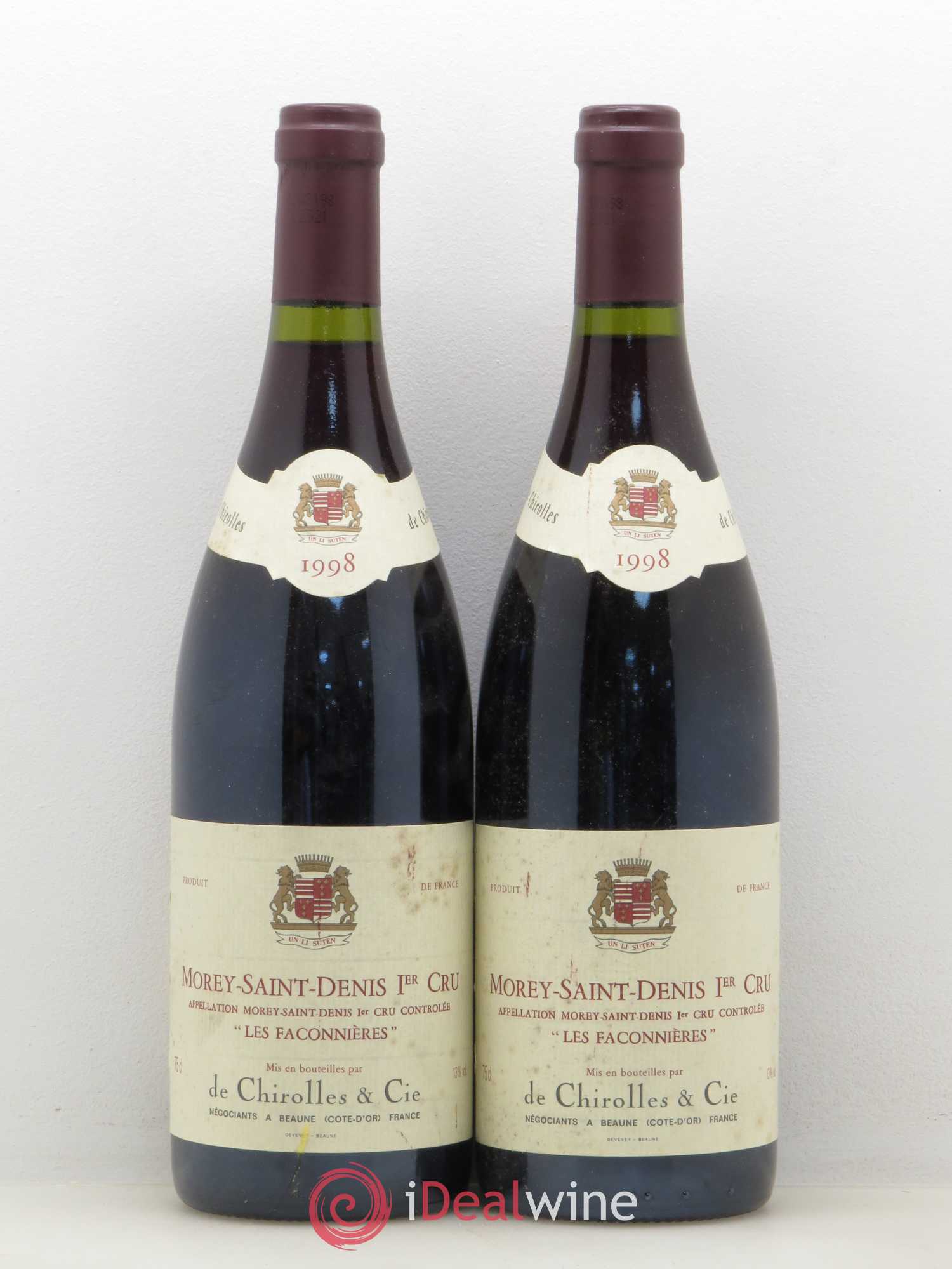 Morey-Saint-Denis 1er Cru Les Faconnières Chirolles 1998 - Lotto di 5 bottiglie - 2
