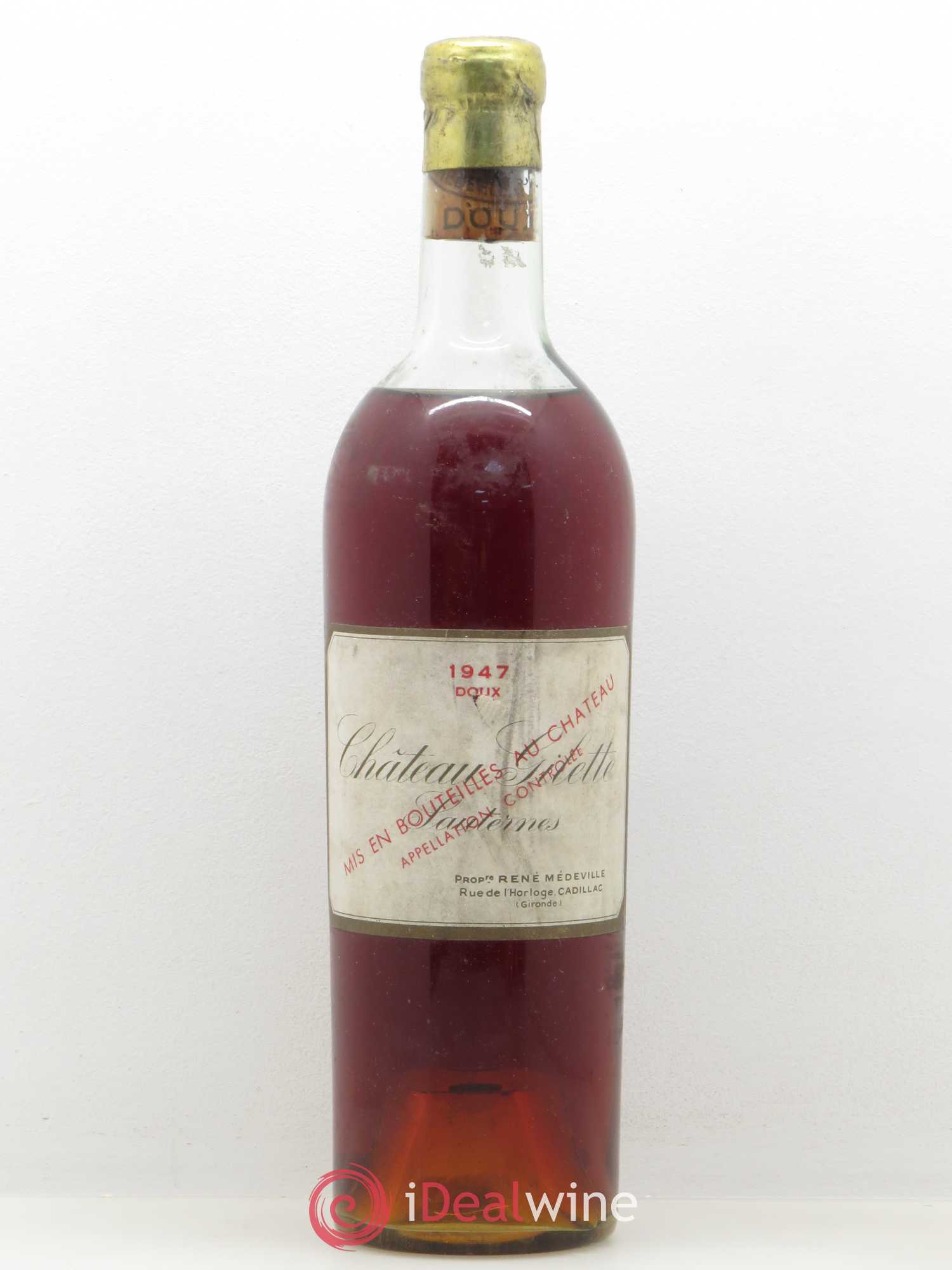 Château Gilette 1947 - Lotto di 1 bottiglia - 0
