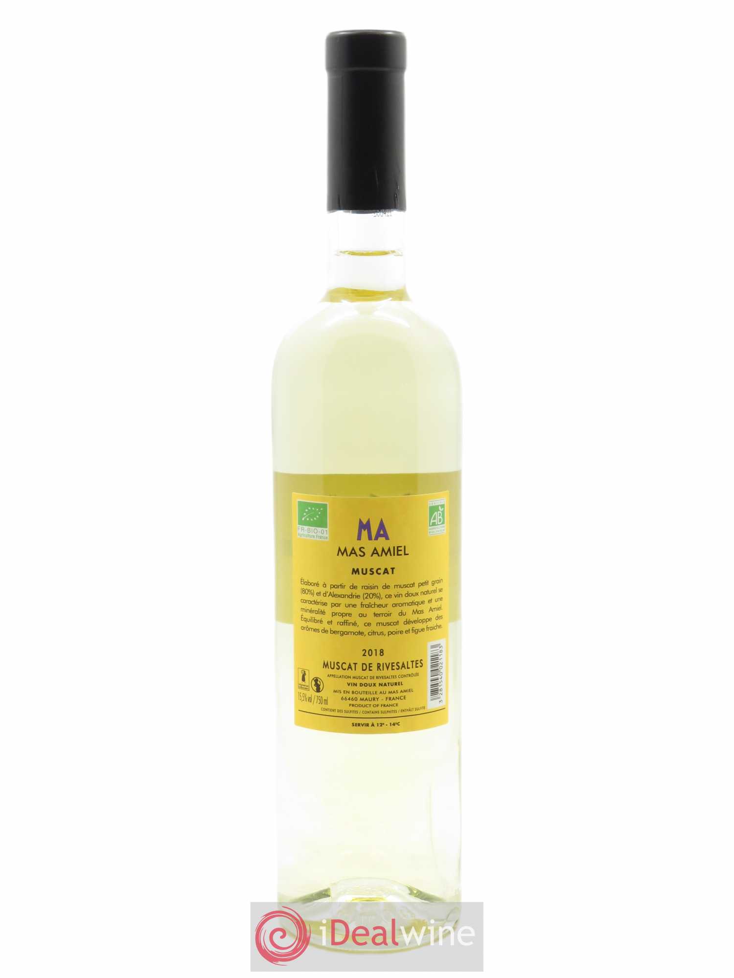 Muscat de Rivesaltes Mas Amiel 2018 - Posten von 1 Flasche - 1