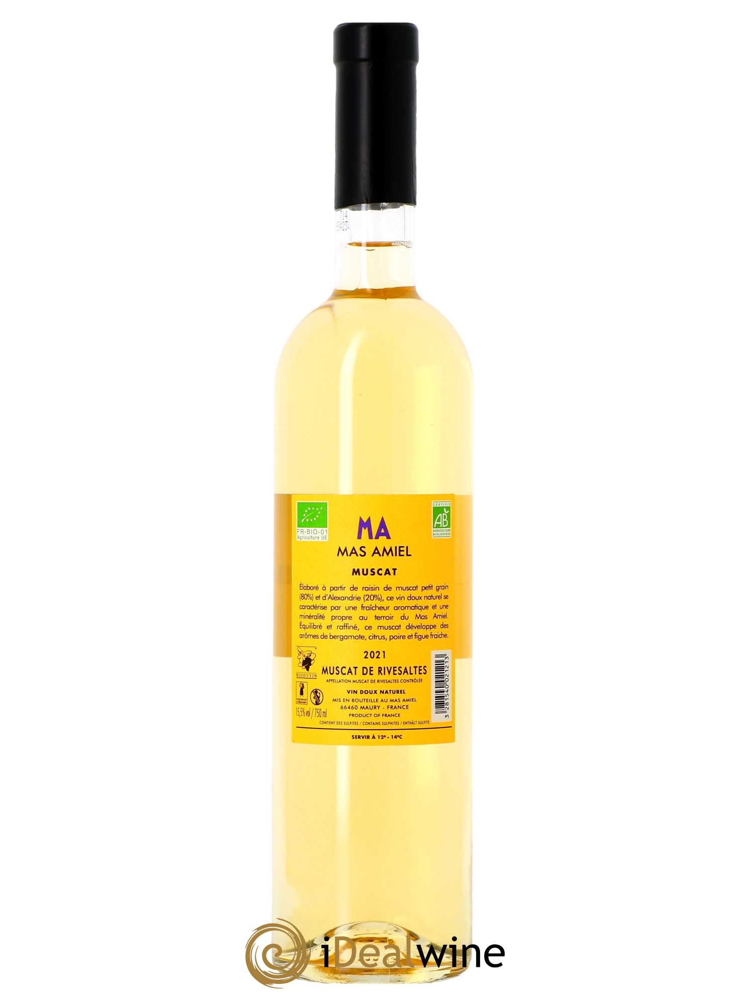 Muscat de Rivesaltes Mas Amiel 2021 - Lot of 1 bottle - 1