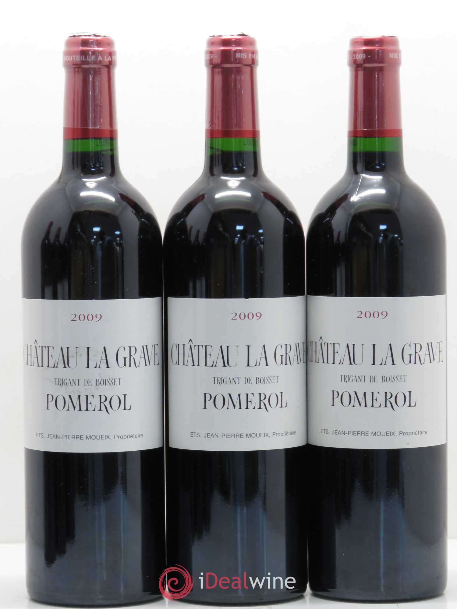 Château La Grave à Pomerol (Trigant de Boisset) 2009 - Lot de 6 bouteilles - 1