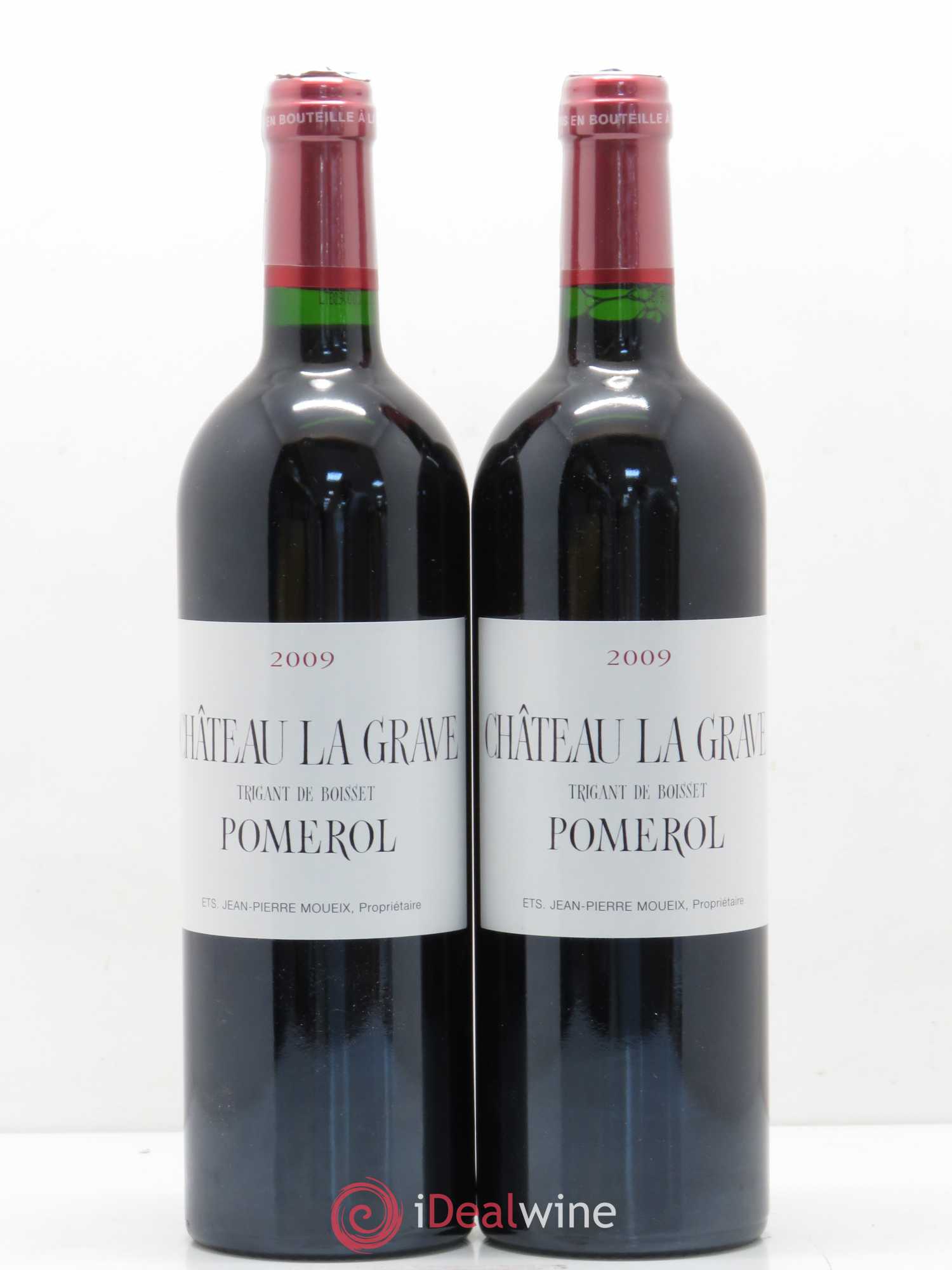 Château La Grave à Pomerol (Trigant de Boisset) 2009 - Lot de 2 bouteilles - 0