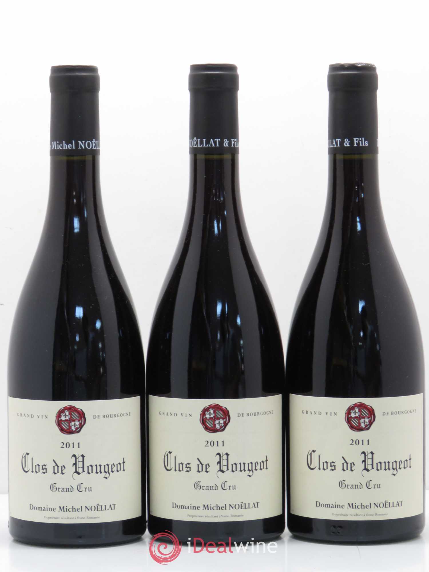 Clos de Vougeot Grand Cru Hudelot-Noëllat 2011 - Lot de 3 bouteilles - 0