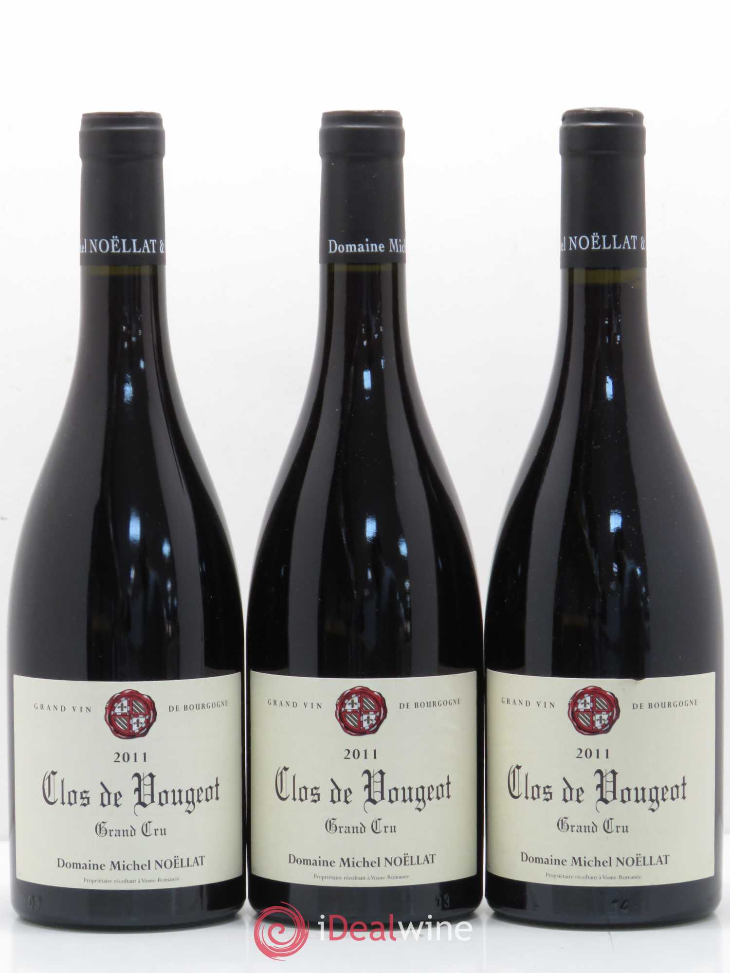 Clos de Vougeot Grand Cru Hudelot-Noëllat 2011 - Lot de 3 bouteilles - 0
