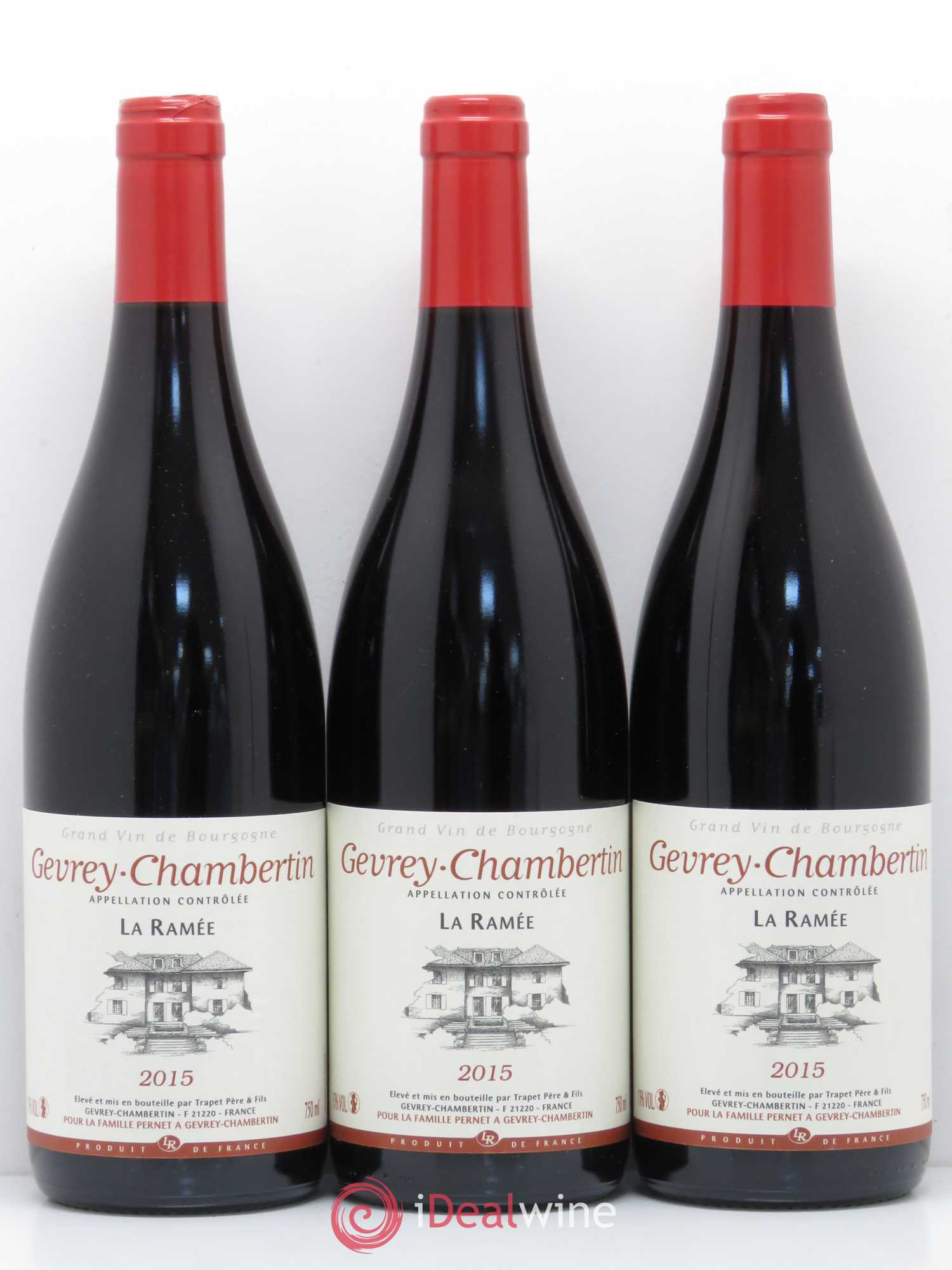 Gevrey-Chambertin La Ramée Famille Pernet 2015 - Lot de 3 bouteilles - 0