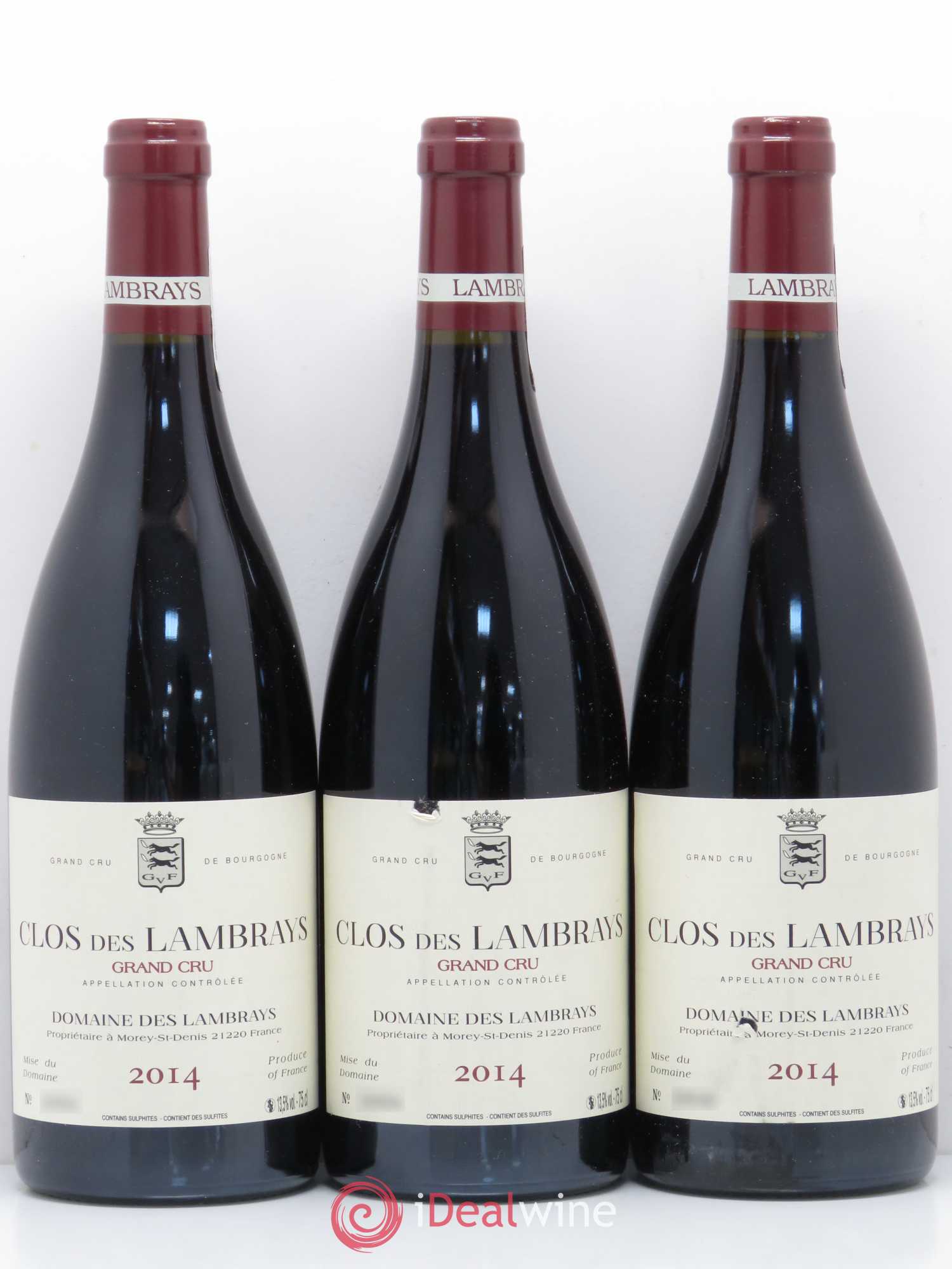 Clos des Lambrays Grand Cru Domaine des Lambrays 2014 - Lot de 3 bouteilles - 0