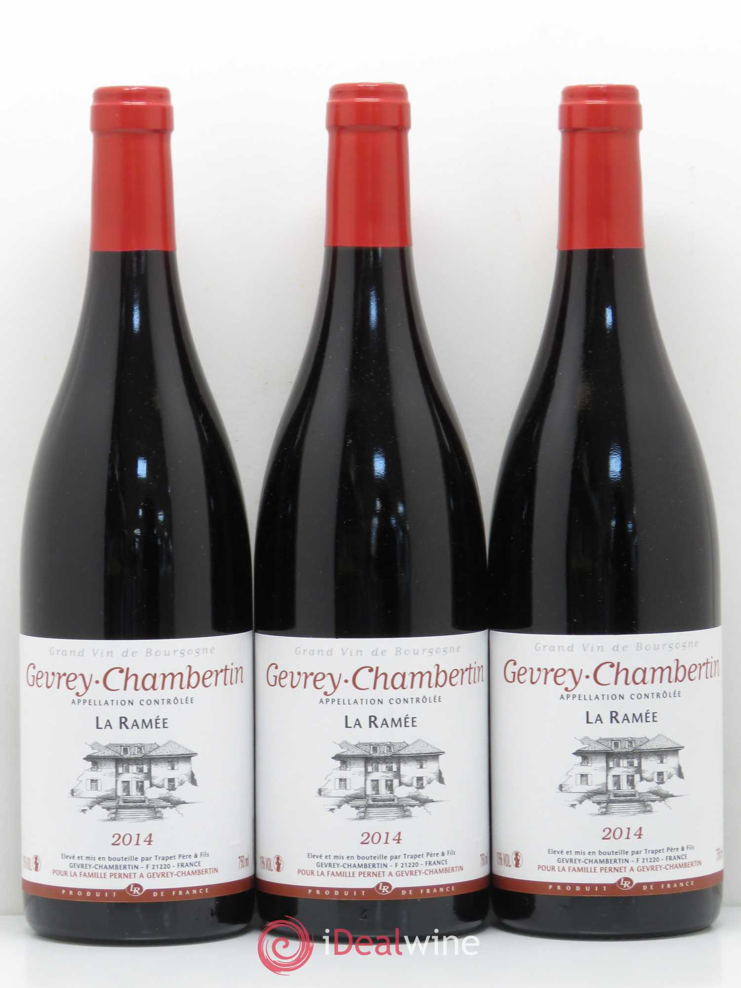 Gevrey-Chambertin La Ramée Famille Pernet 2014 - Lot de 3 bouteilles - 0