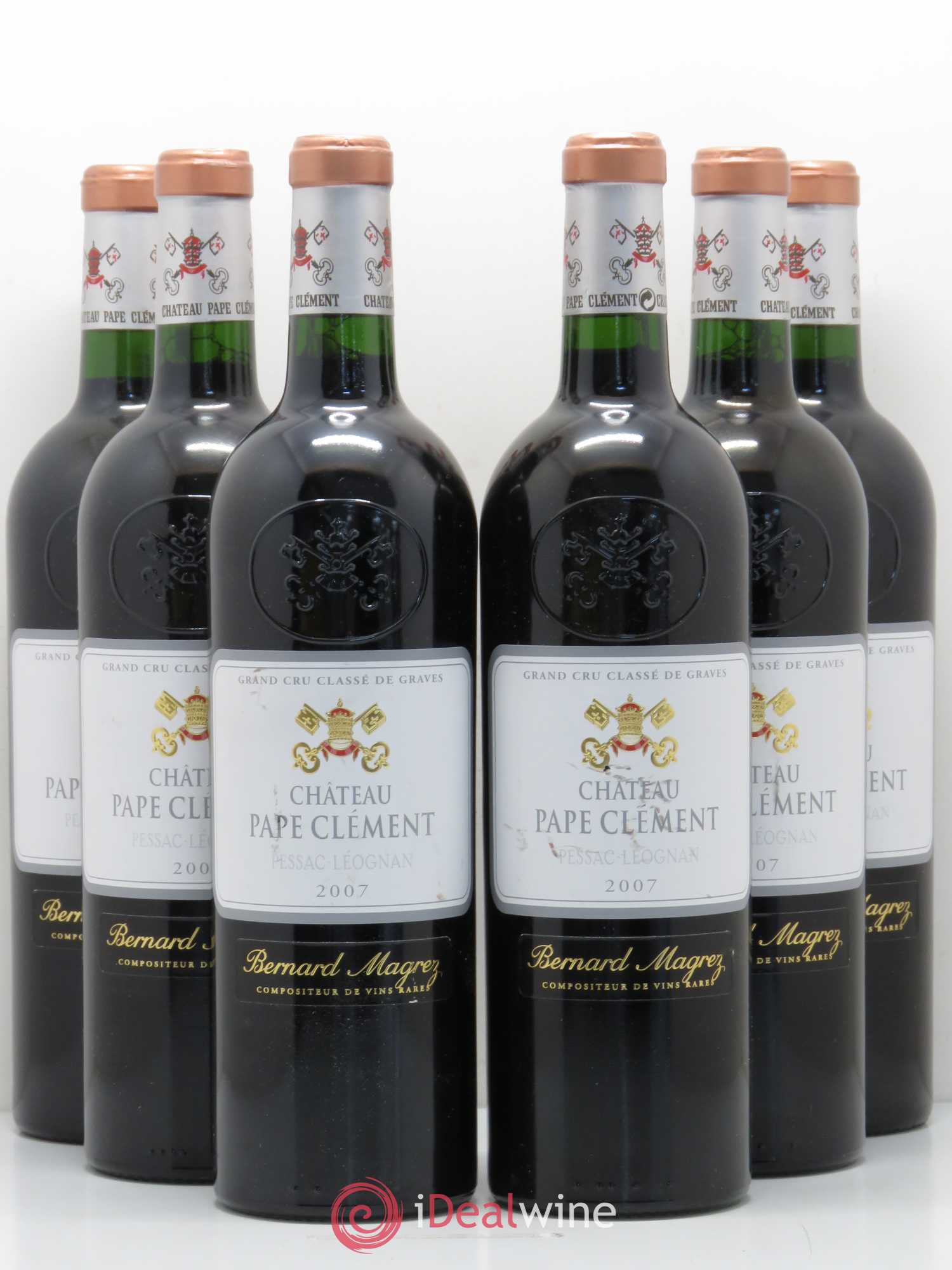 Château Pape Clément Cru Classé de Graves 2007 - Lot de 6 bouteilles - 0