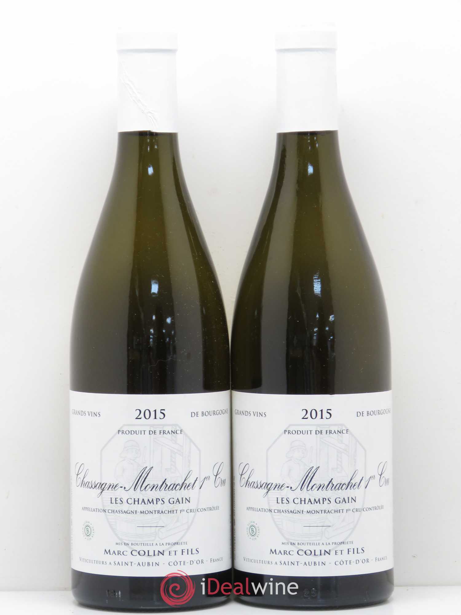 Chassagne-Montrachet 1er Cru Les Champs Gain Marc Colin 2015 - Posten von 2 Flaschen - 0