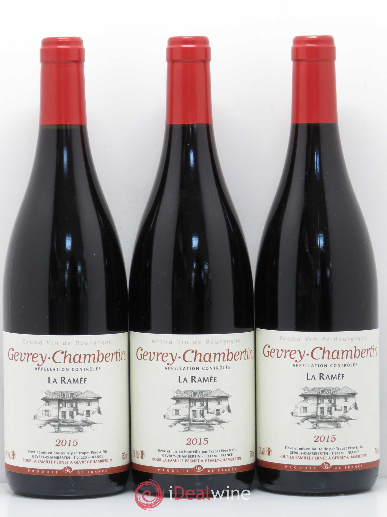 Gevrey-Chambertin La Ramée Famille Pernet 2015 - Lot de 3 bouteilles - 0