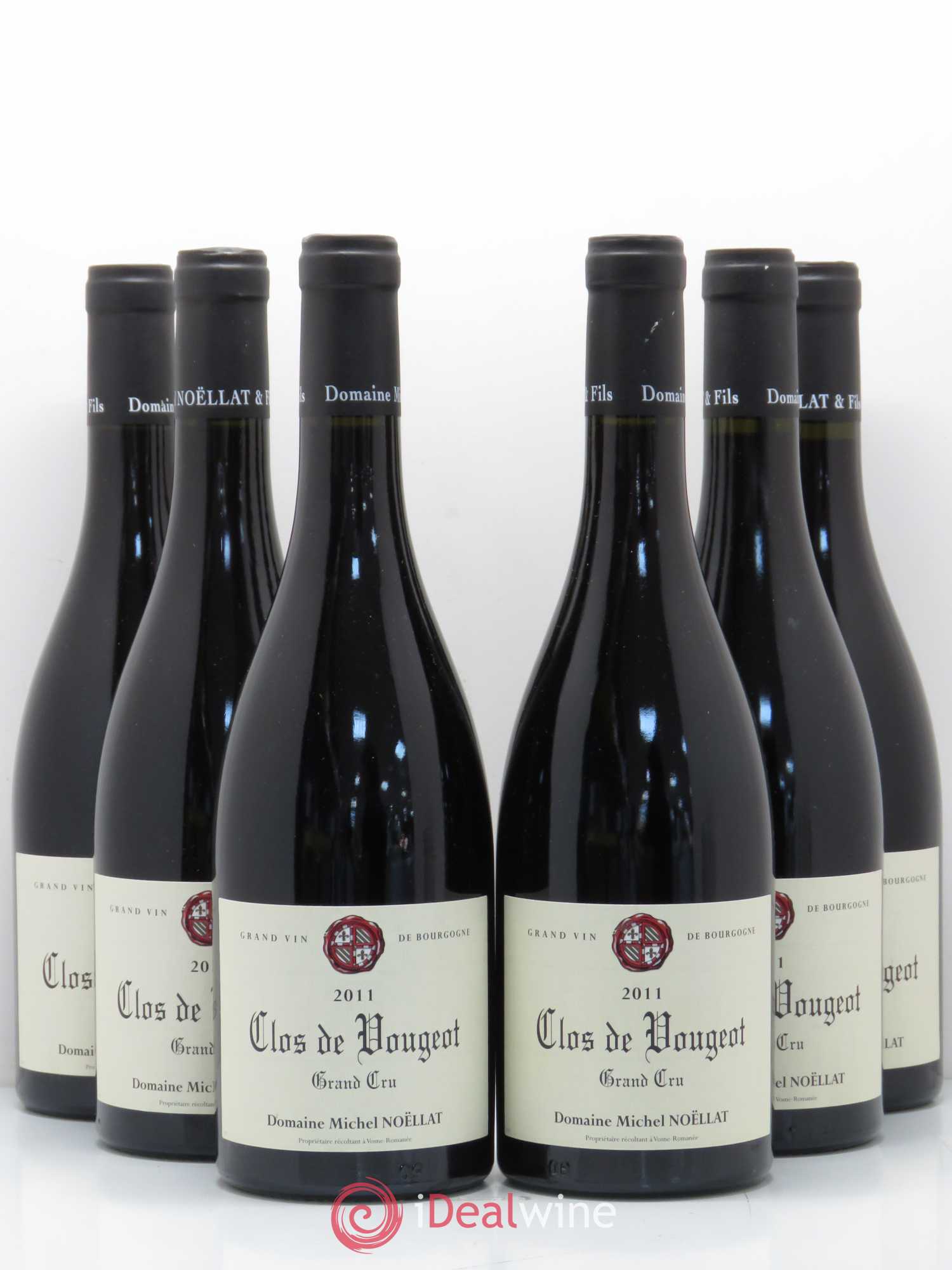 Clos de Vougeot Grand Cru Hudelot-Noëllat 2011 - Lot de 6 bouteilles - 0