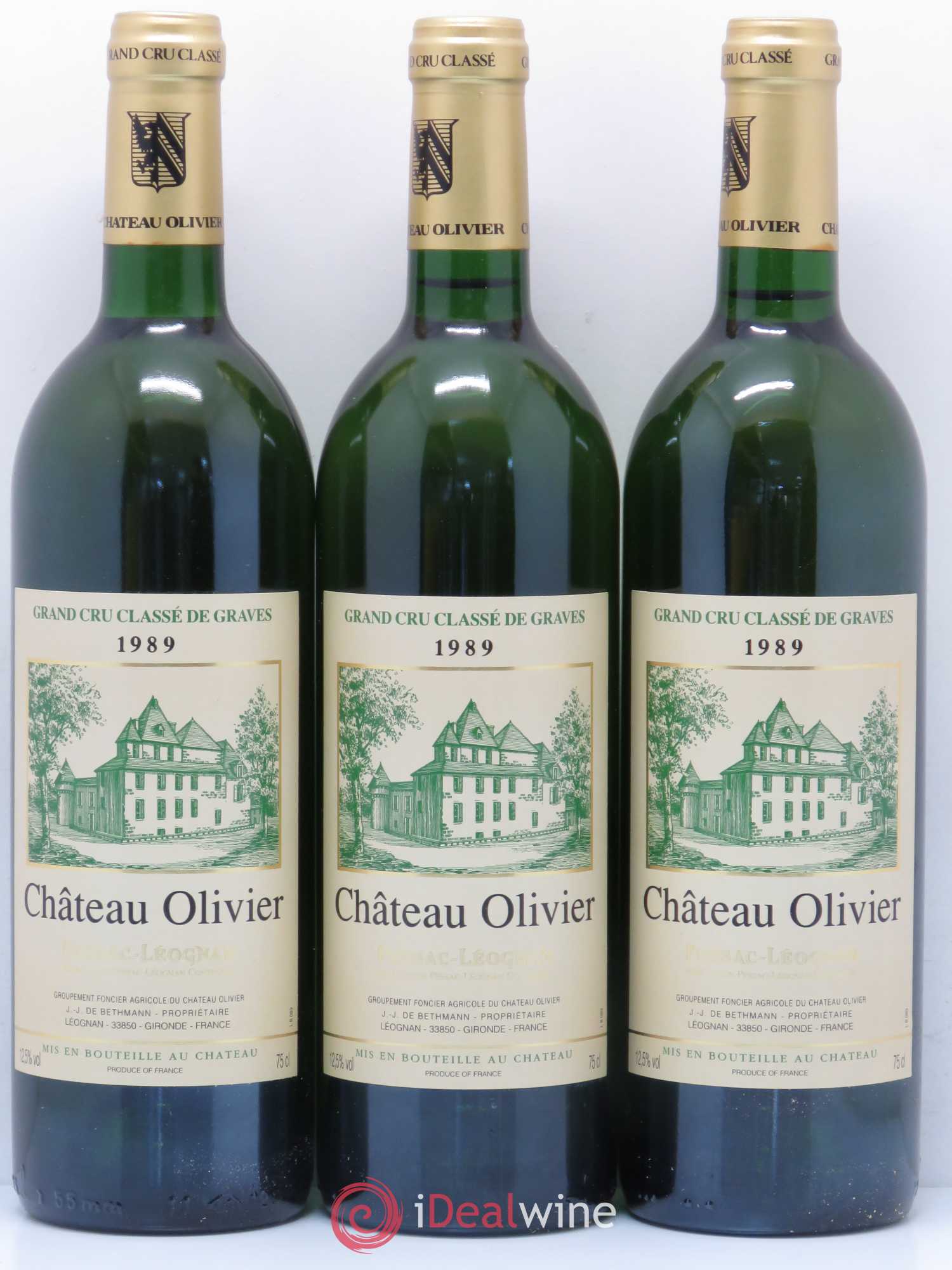 Château Olivier Cru Classé de Graves 1989 - Lot de 12 bouteilles - 4