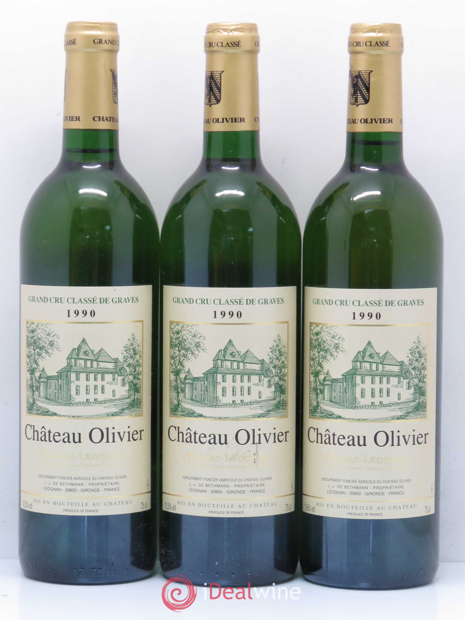 Château Olivier Cru Classé de Graves 1990 - Lot de 12 bouteilles - 2