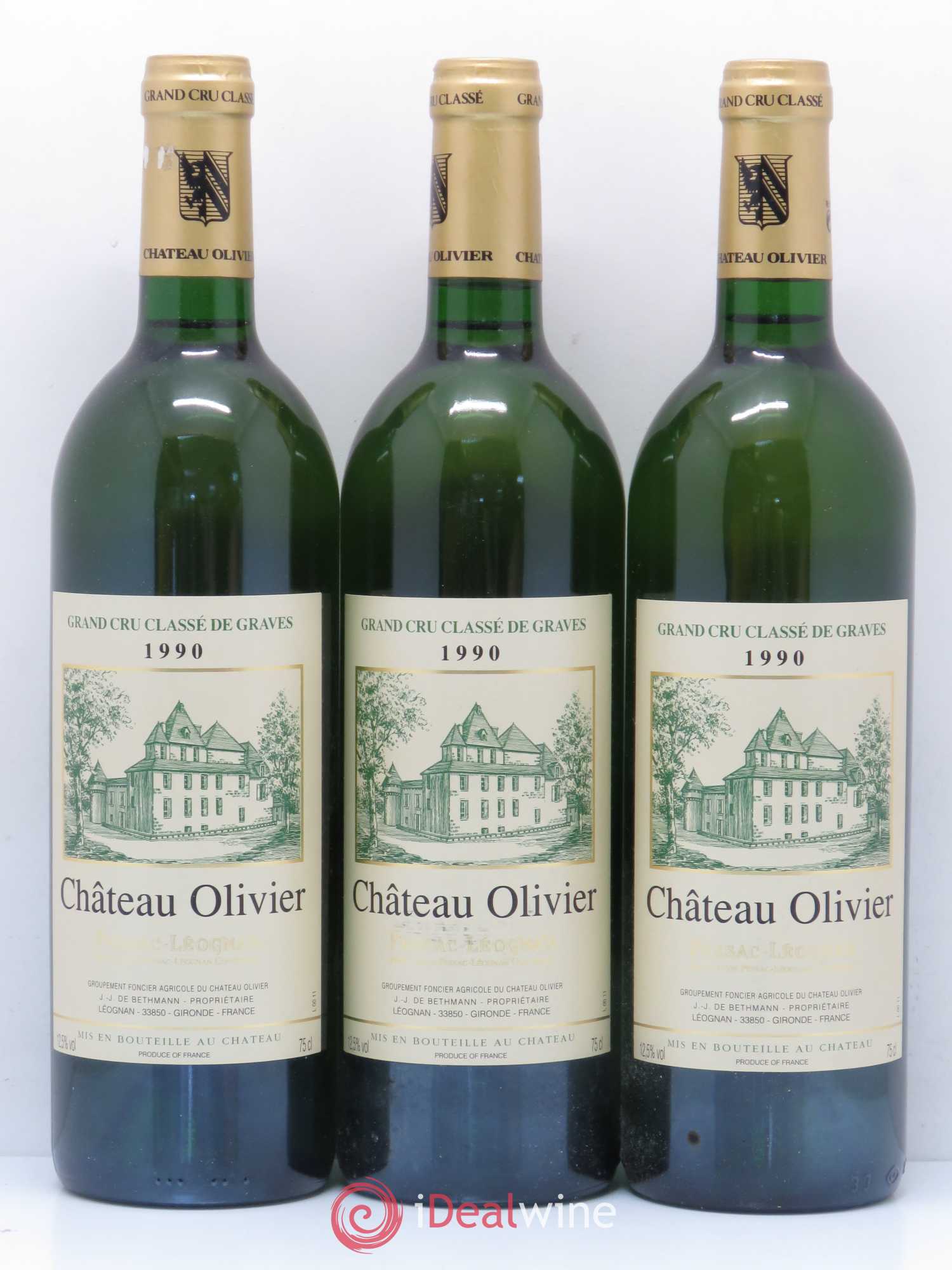 Château Olivier Cru Classé de Graves 1990 - Lot de 12 bouteilles - 4