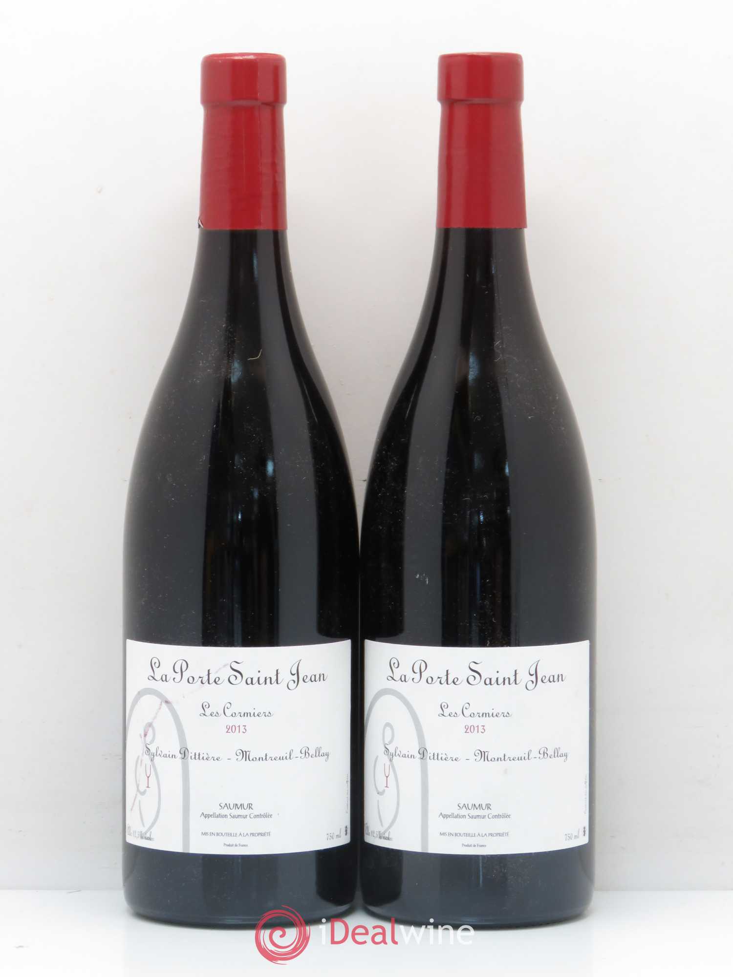 Saumur Porte Saint Jean Les Cormiers Jean-Sylvain Dittière 2013 - Posten von 2 Flaschen - 0