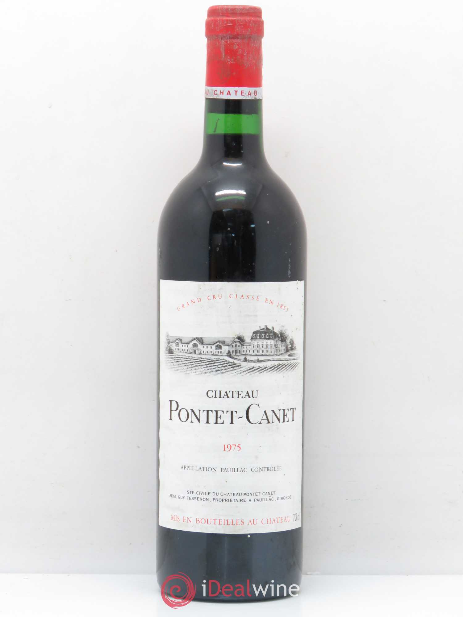 Château Pontet Canet 5ème Grand Cru Classé 1975 - Lot de 1 bouteille - 0