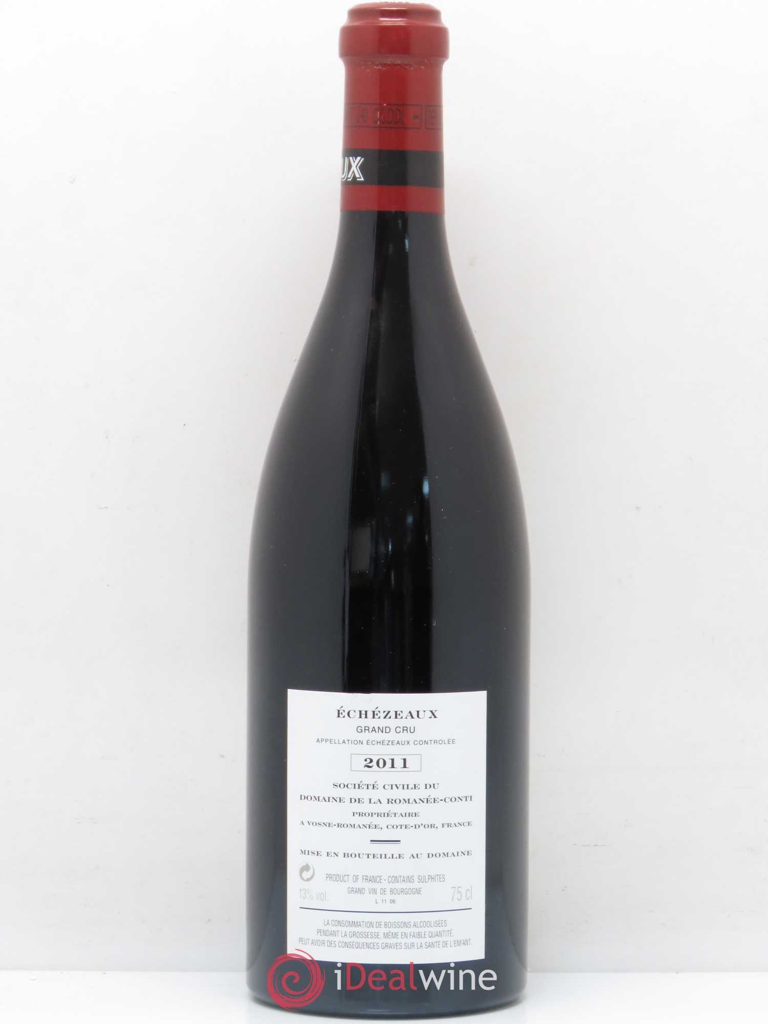 Echezeaux Grand Cru Domaine de la Romanée-Conti 2011 - Lot de 1 bouteille - 1
