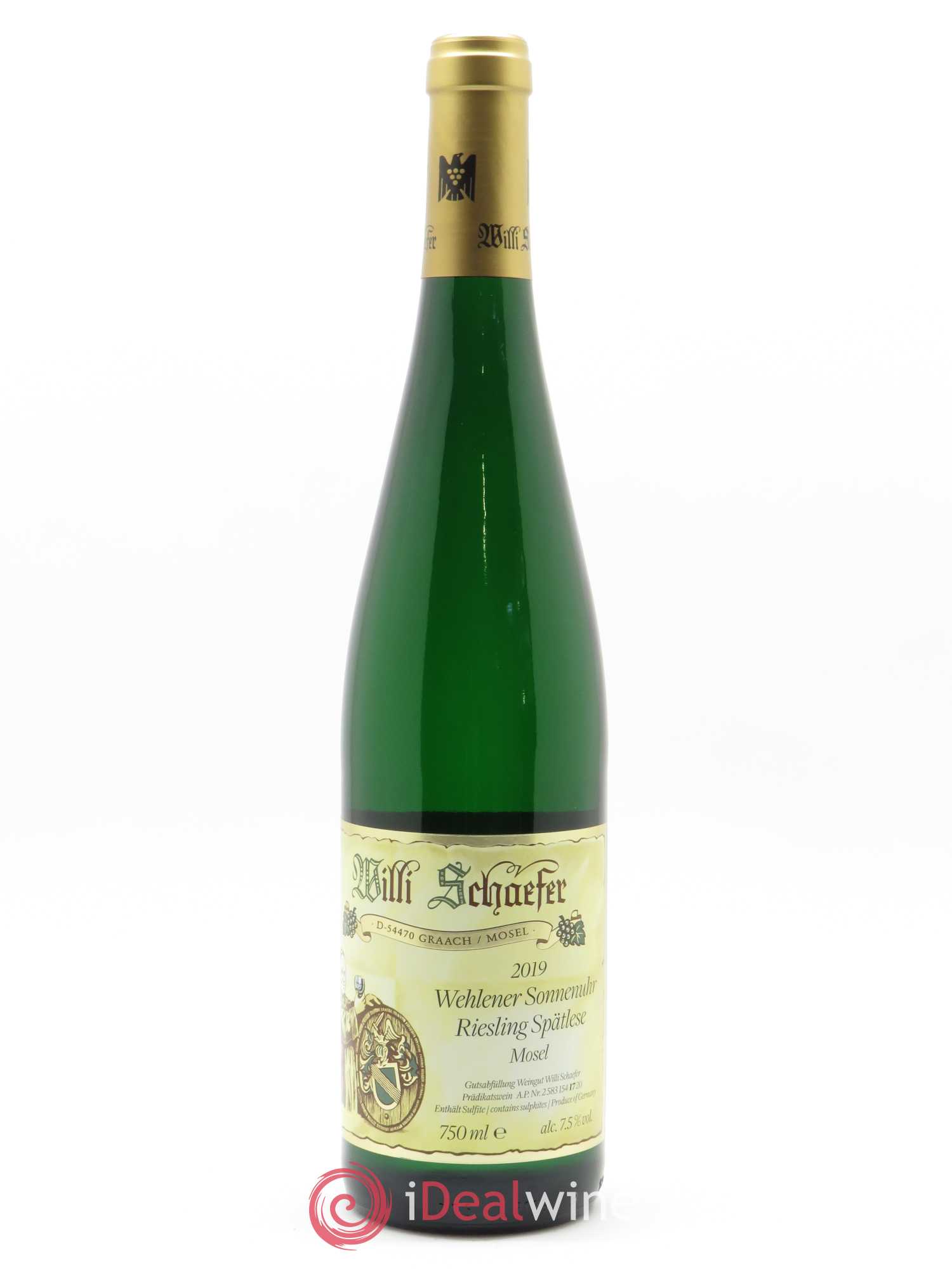 Riesling Willi Schaefer Wehlener Sonnenuhr Spätlese 2019 - Lot de 1 bouteille - 0