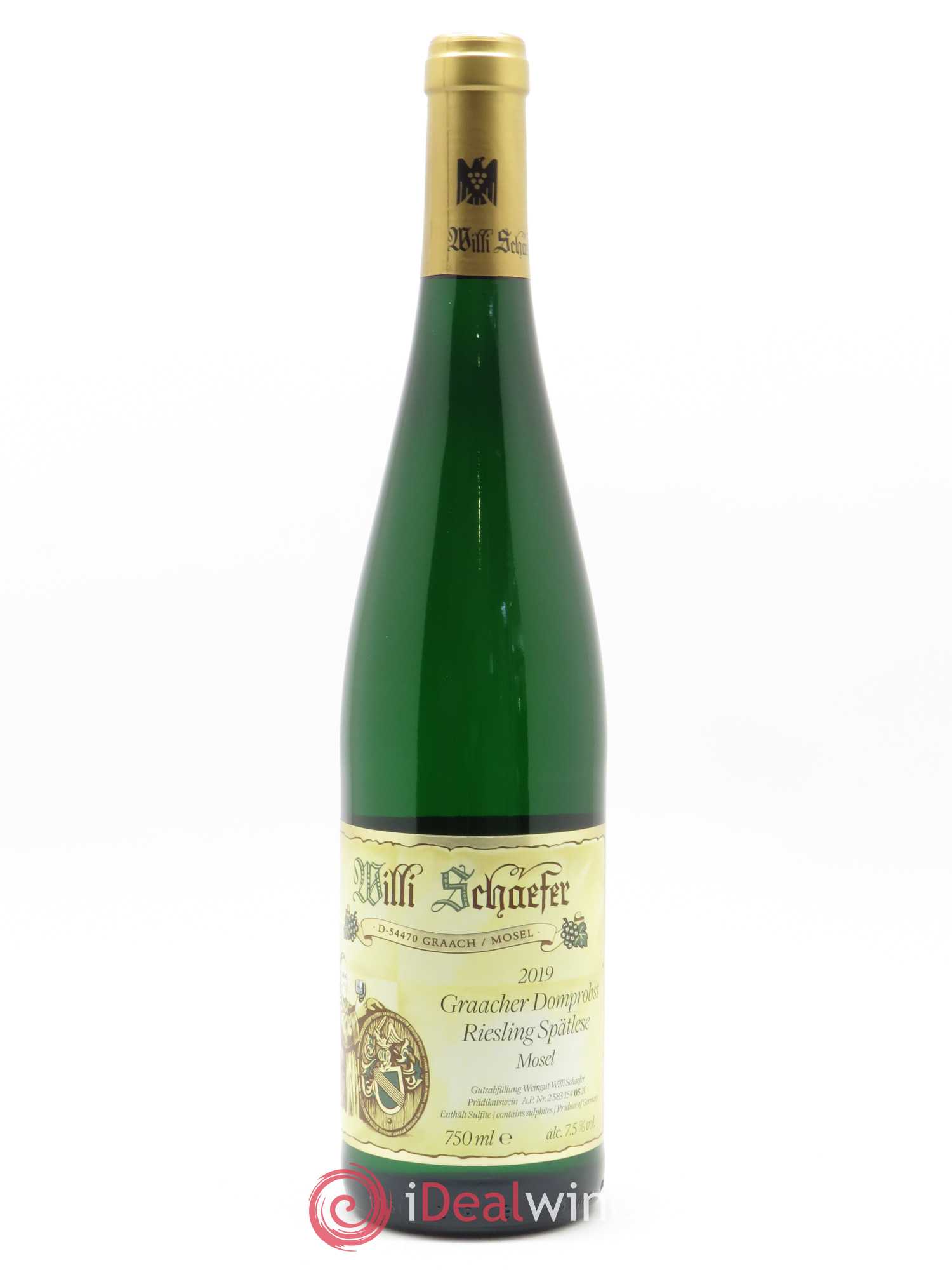 Riesling Willi Schaefer Graacher Domprobst Spatlese 05 2019 - Lot de 1 bouteille - 0