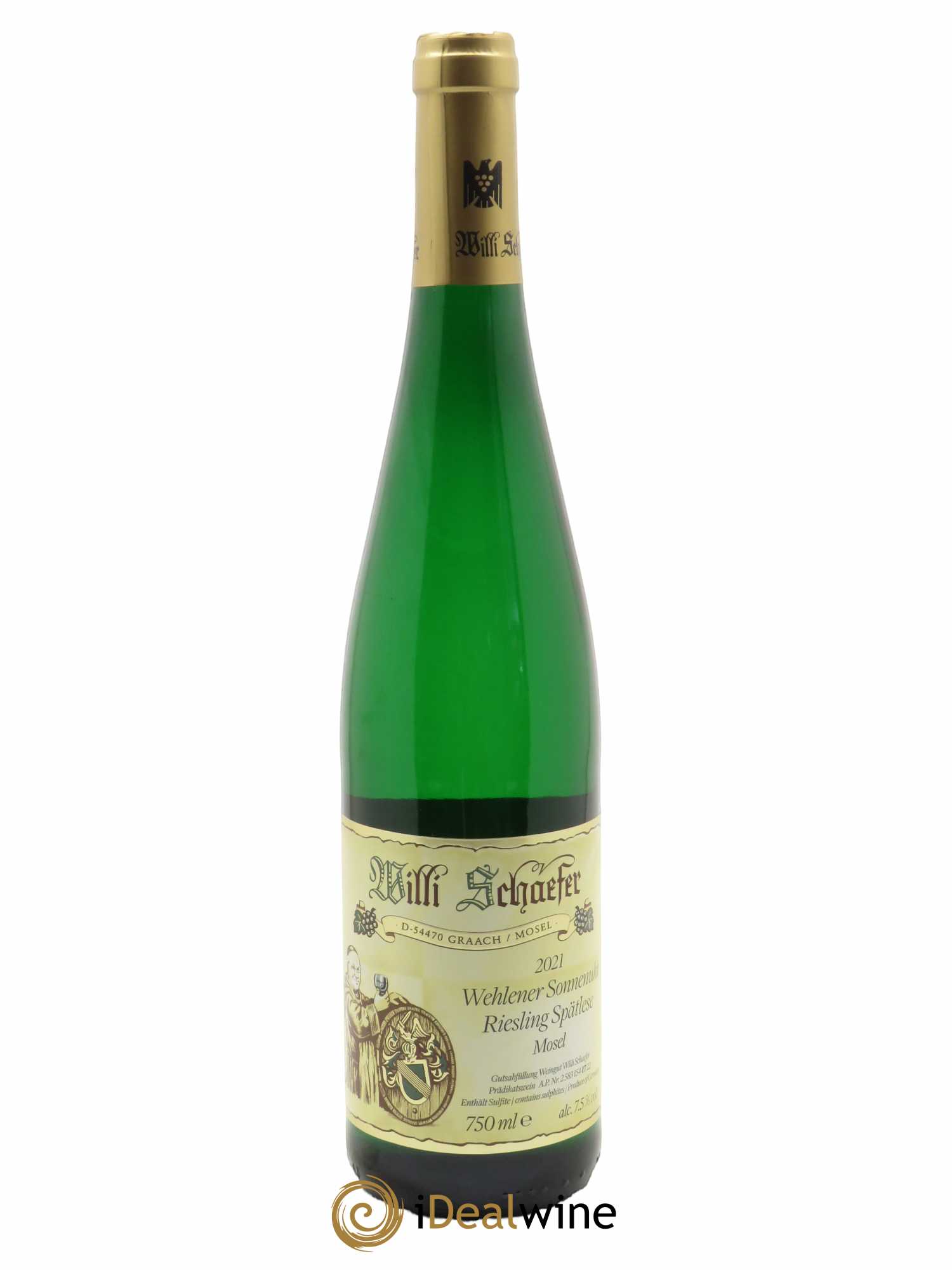 Riesling Willi Schaefer Wehlener Sonnenuhr Spätlese 2021 - Lot de 1 bouteille - 0
