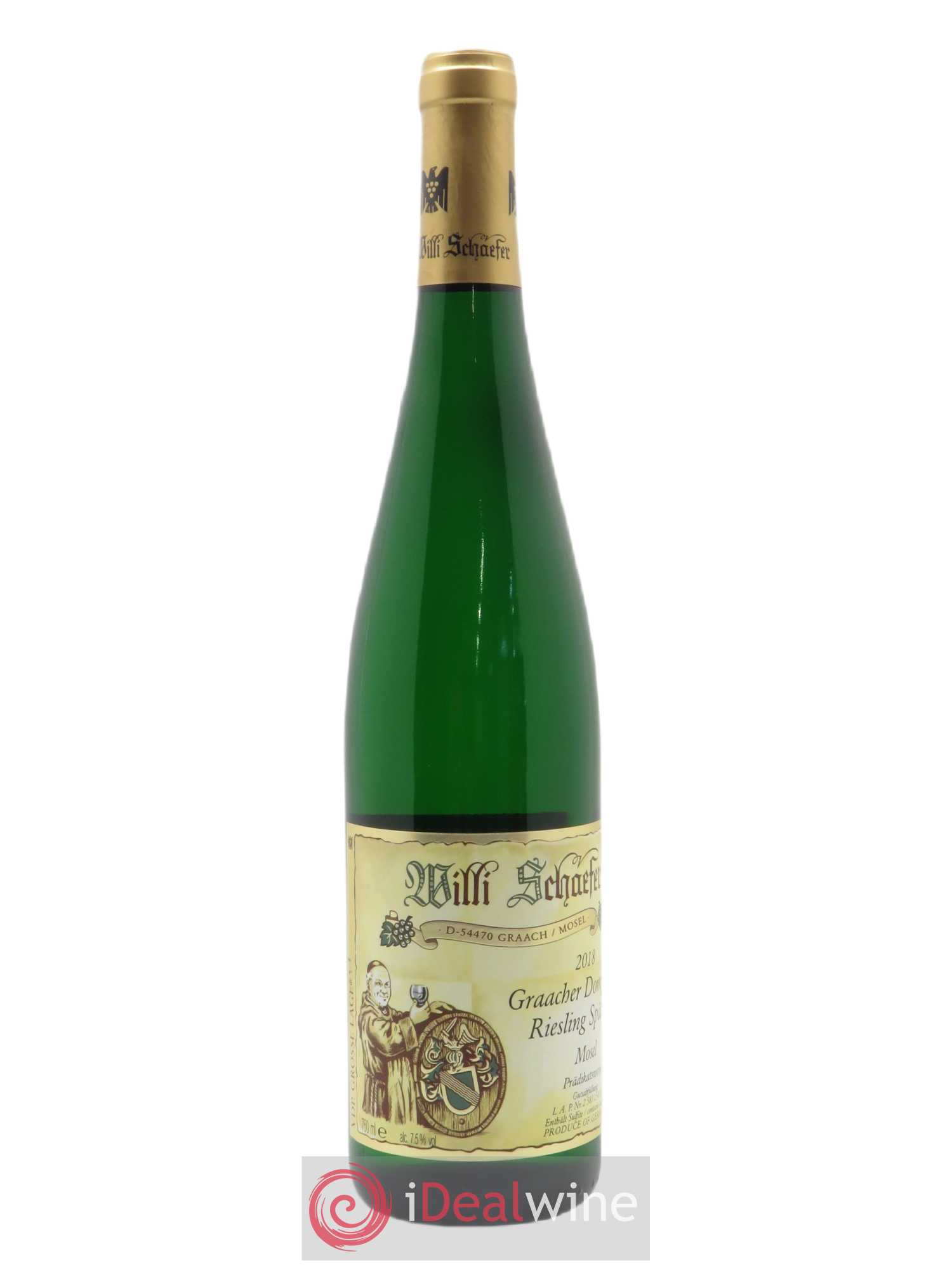 Riesling Willi Schaefer Graacher Domprobst Spatlese 10 2018 - Lot de 1 bouteille - 1