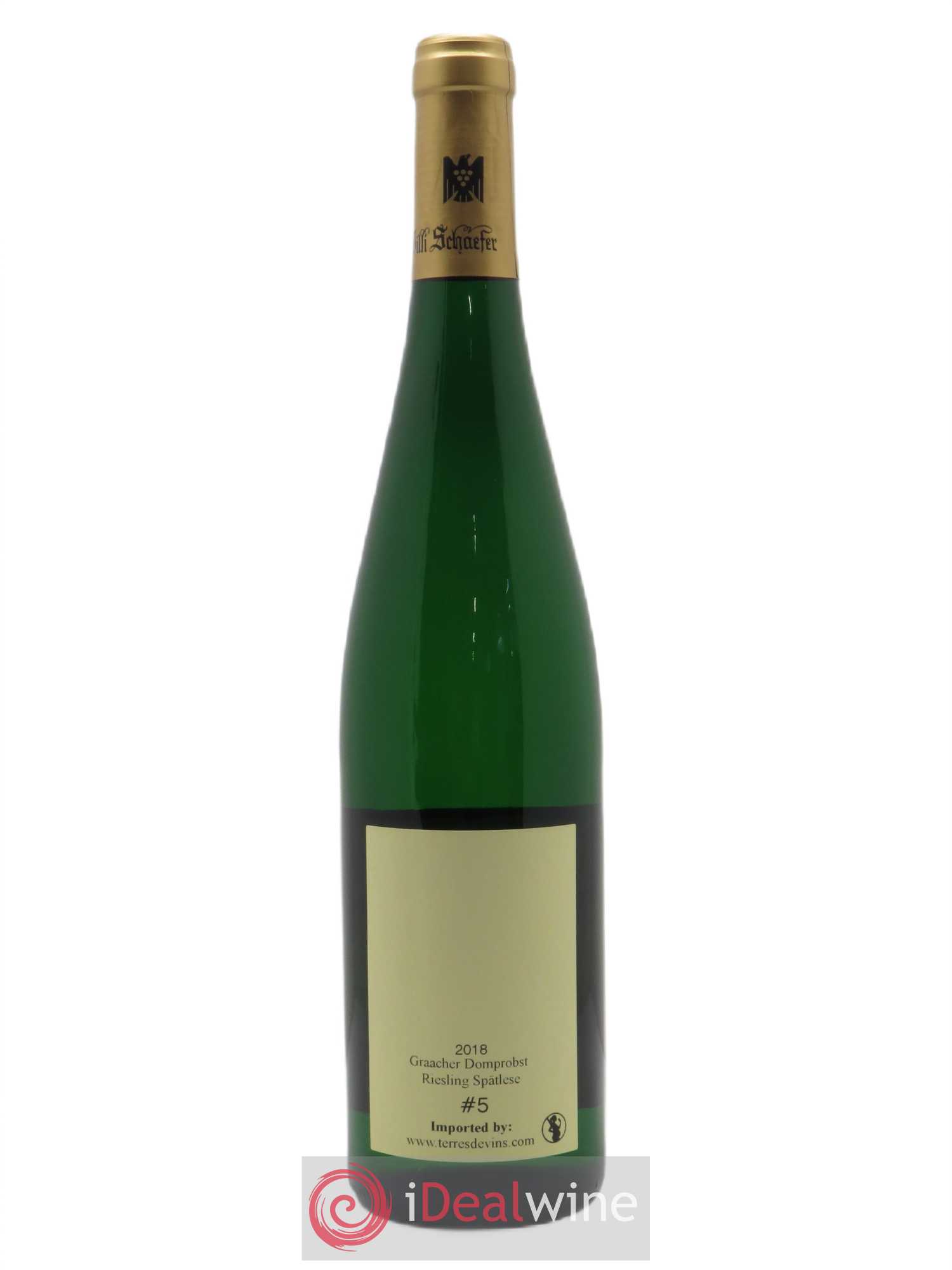 Riesling Willi Schaefer Graacher Domprobst Spatlese 05 2018 - Lot de 1 bouteille - 2