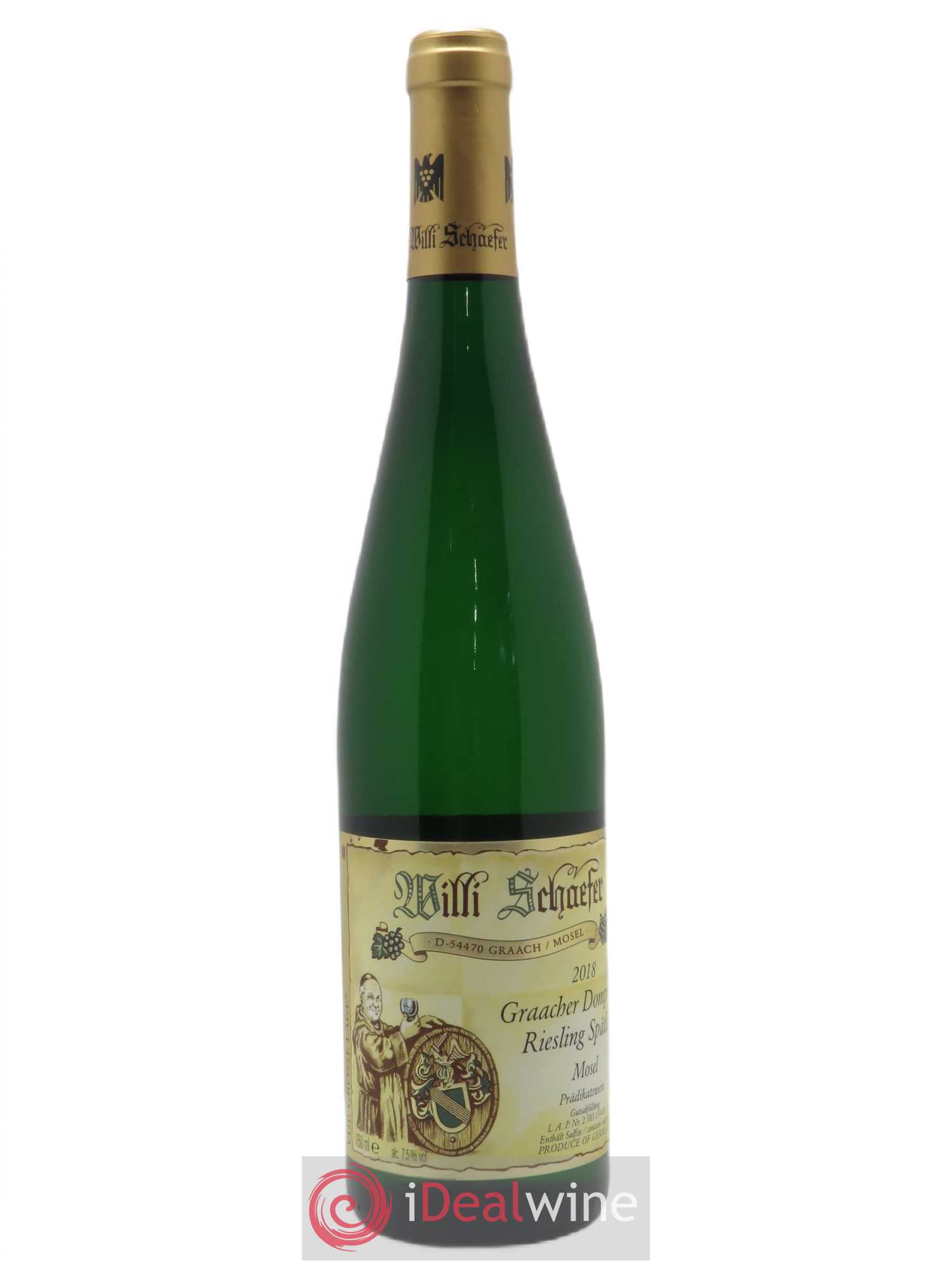 Riesling Willi Schaefer Graacher Domprobst Spatlese 05 2018 - Lot de 1 bouteille - 0