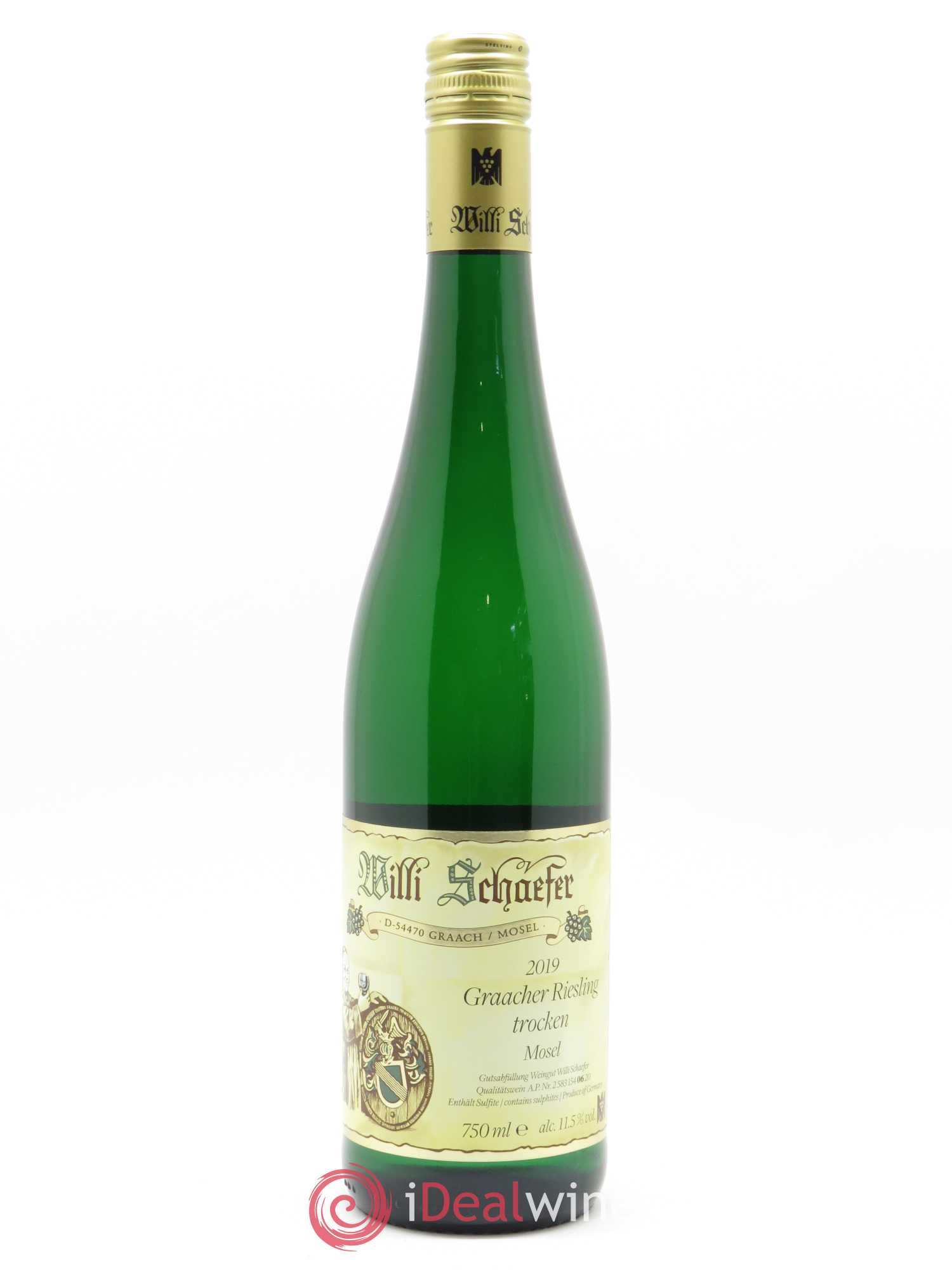 Riesling Willi Schaefer Graacher Trocken 2019 - Lot de 1 bouteille - 0