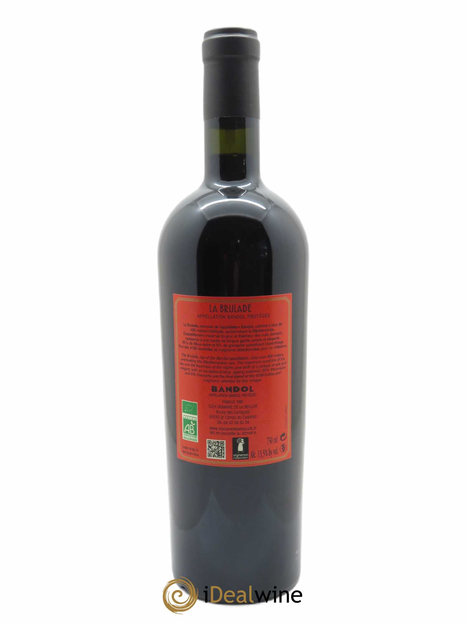 Bandol La Brûlade La Bégude 2018 - Lot de 1 bouteille - 1