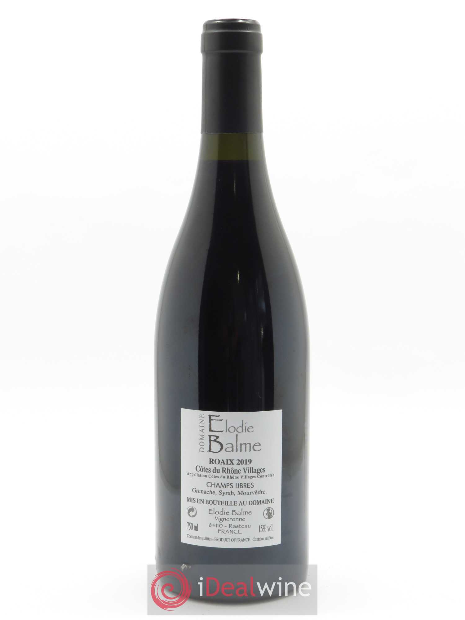 Côtes-du-Rhône-Villages Roaix Champs Libres Elodie Balme (Domaine) 2019 - Lot de 1 bouteille - 1