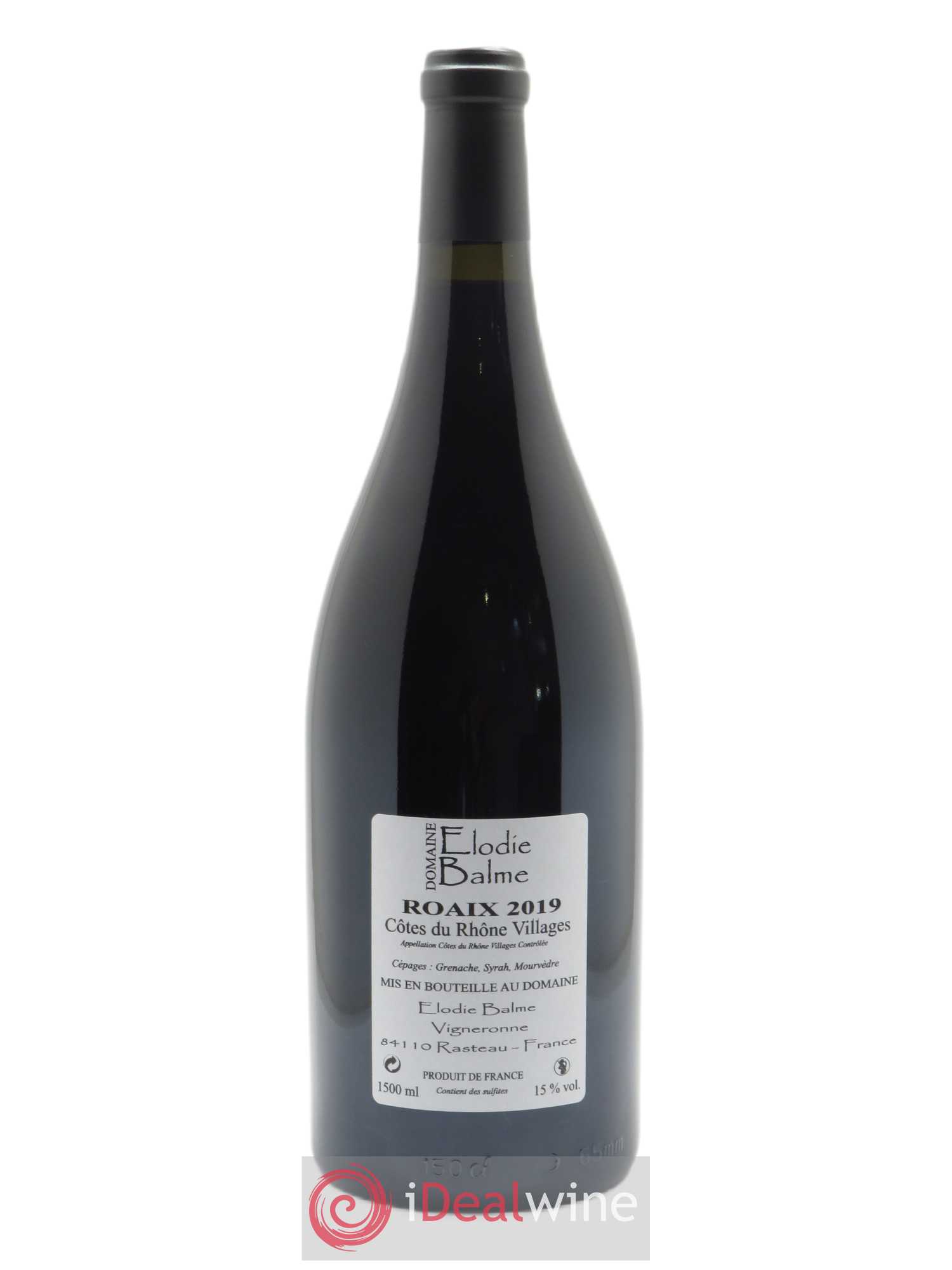 Côtes-du-Rhône-Villages Roaix Champs Libres Elodie Balme (Domaine) 2019 - Lot of 1 magnum - 1