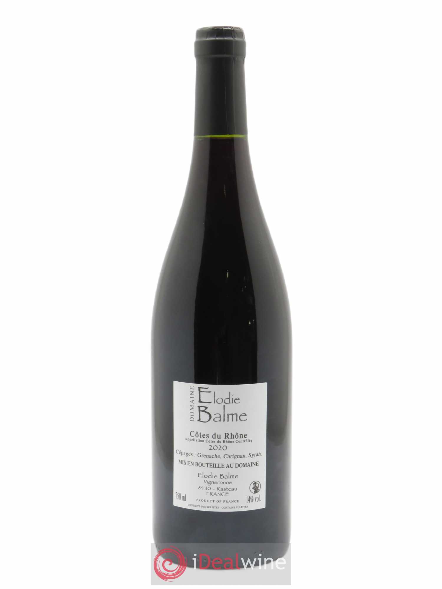 Côtes-du-Rhône Elodie Balme (Domaine) 2020 - Lot de 1 bouteille - 1
