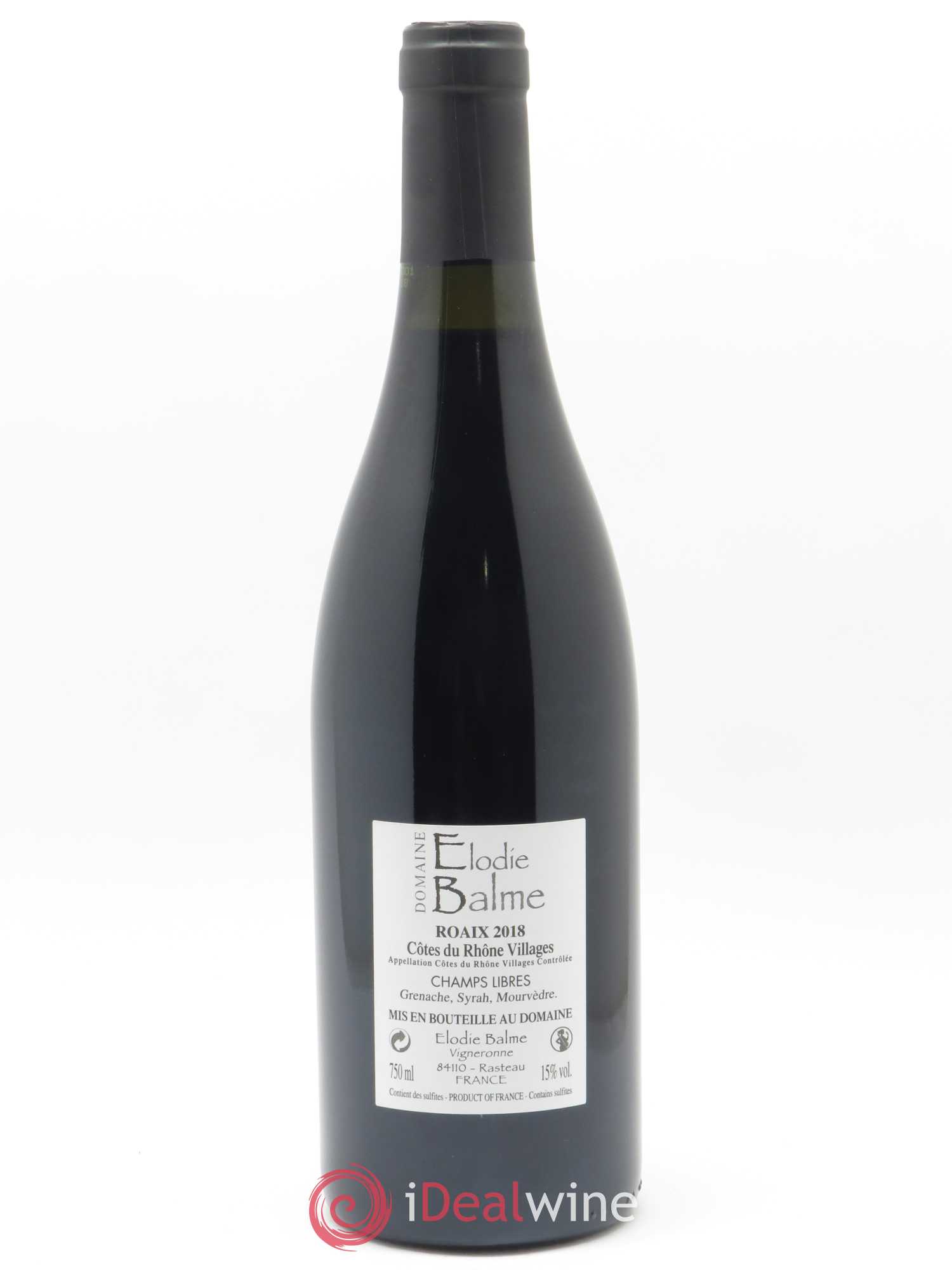 Côtes-du-Rhône-Villages Roaix Champs Libres Elodie Balme (Domaine) 2018 - Lot de 1 bouteille - 1
