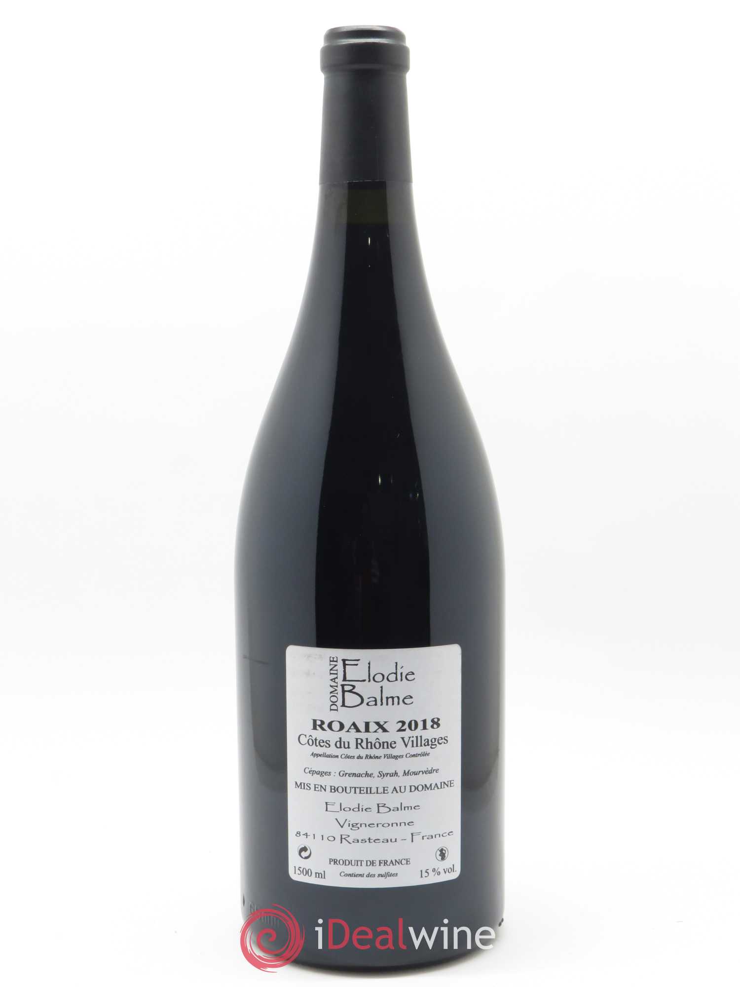 Côtes-du-Rhône-Villages Roaix Champs Libres Elodie Balme (Domaine) 2018 - Lot de 1 magnum - 1