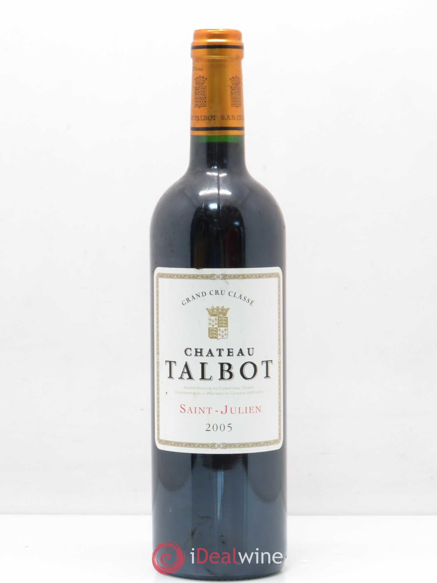 Château Talbot 4ème Grand Cru Classé 2005 - Lot de 1 bouteille - 0