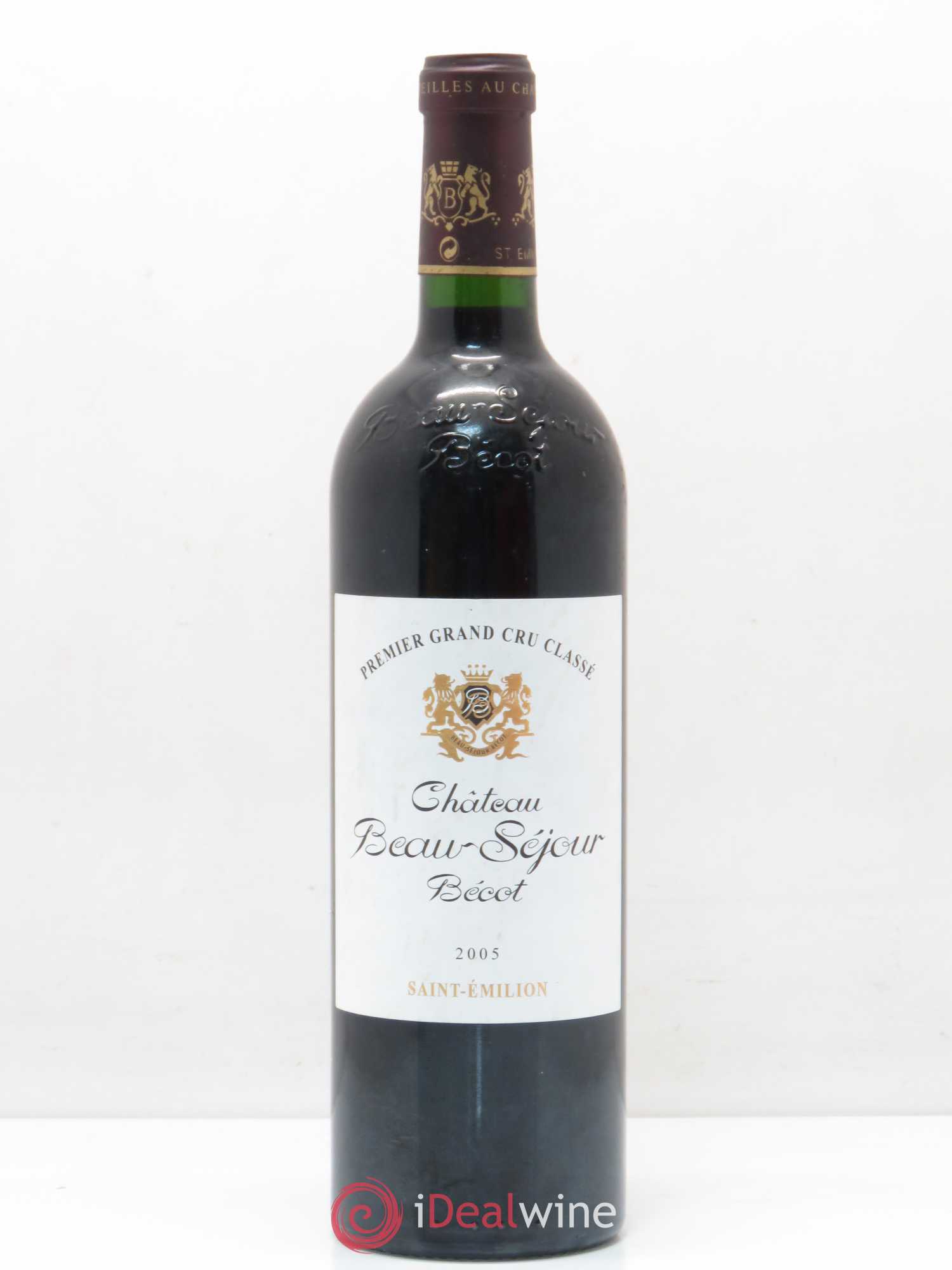 Château Beau-Séjour Bécot 1er Grand Cru Classé B 2005 - Lot de 1 bouteille - 0