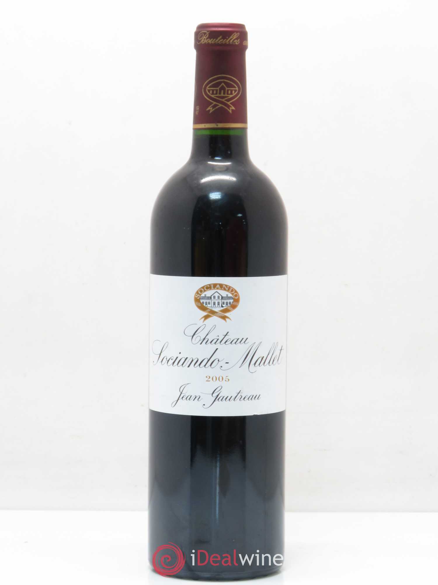 Château Sociando Mallet 2005 - Lot de 1 bouteille - 0