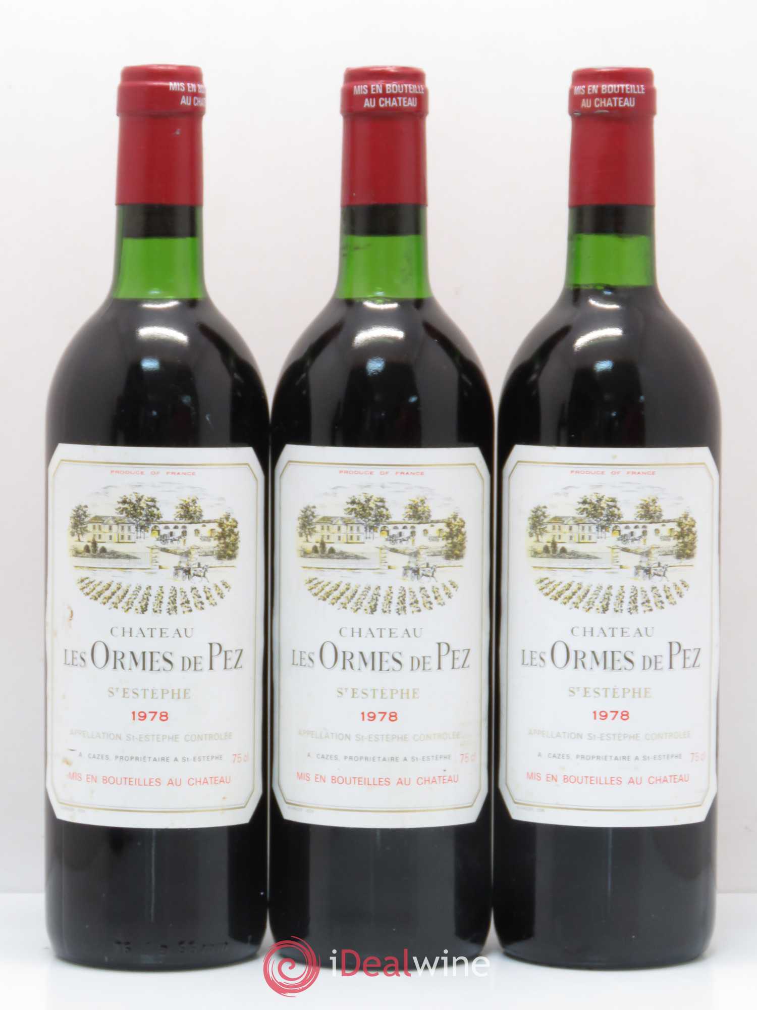 Château les Ormes de Pez 1978 - Lot of 6 bottles - 1