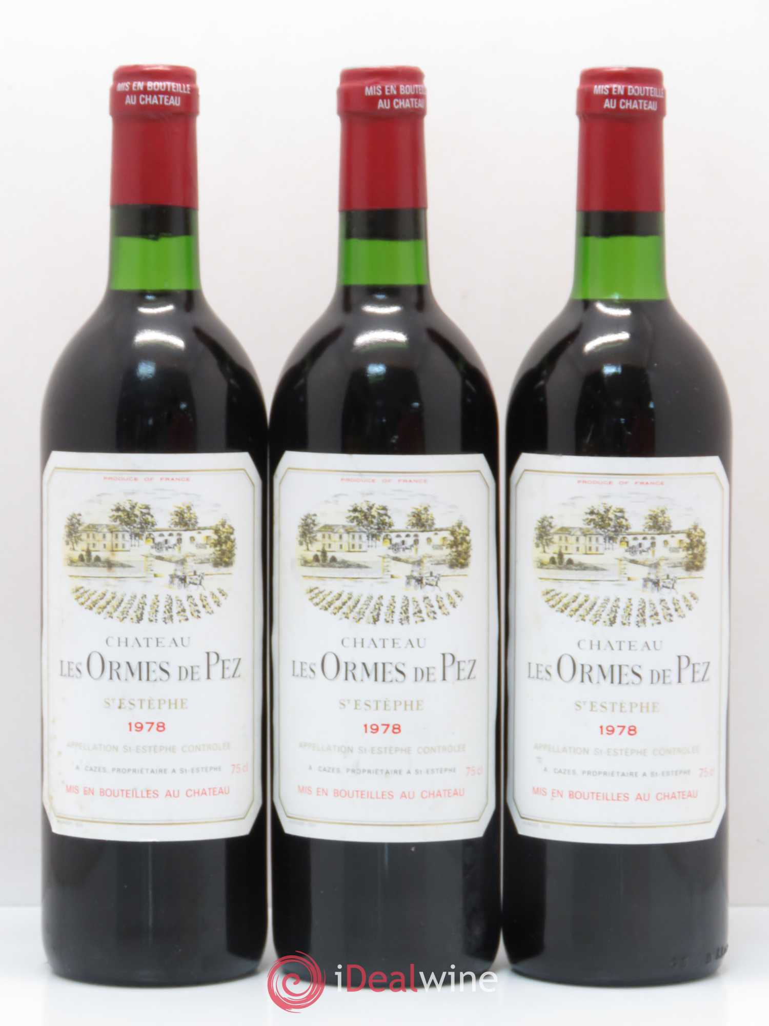 Château les Ormes de Pez 1978 - Lot of 6 bottles - 2