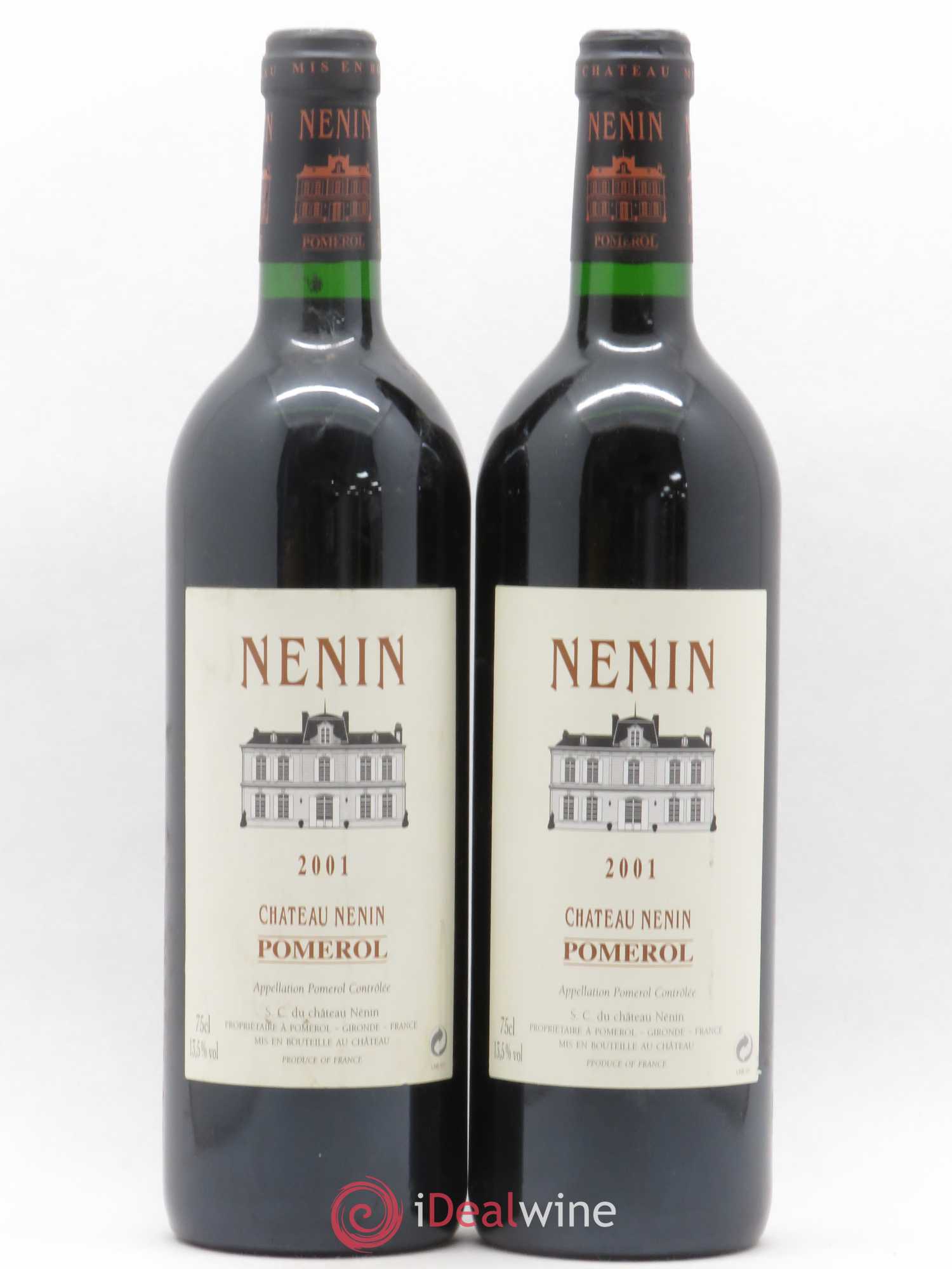 Château Nenin 2001 - Lot de 2 bouteilles - 0