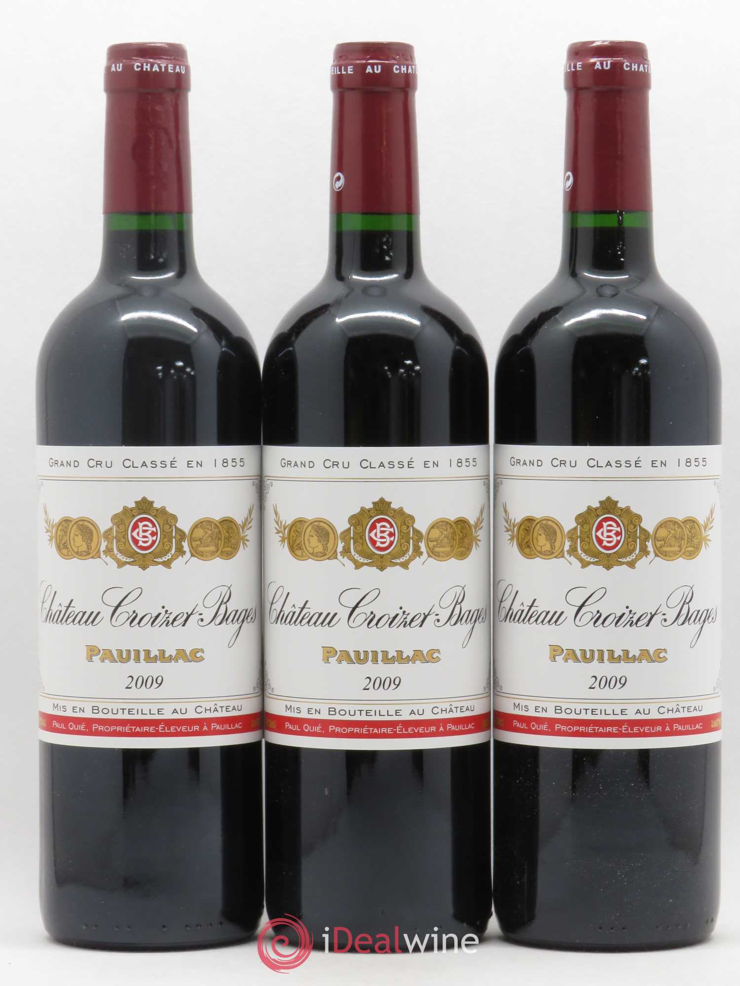 Château Croizet Bages 5ème Grand Cru Classé 2009 - Lot de 6 bouteilles - 1
