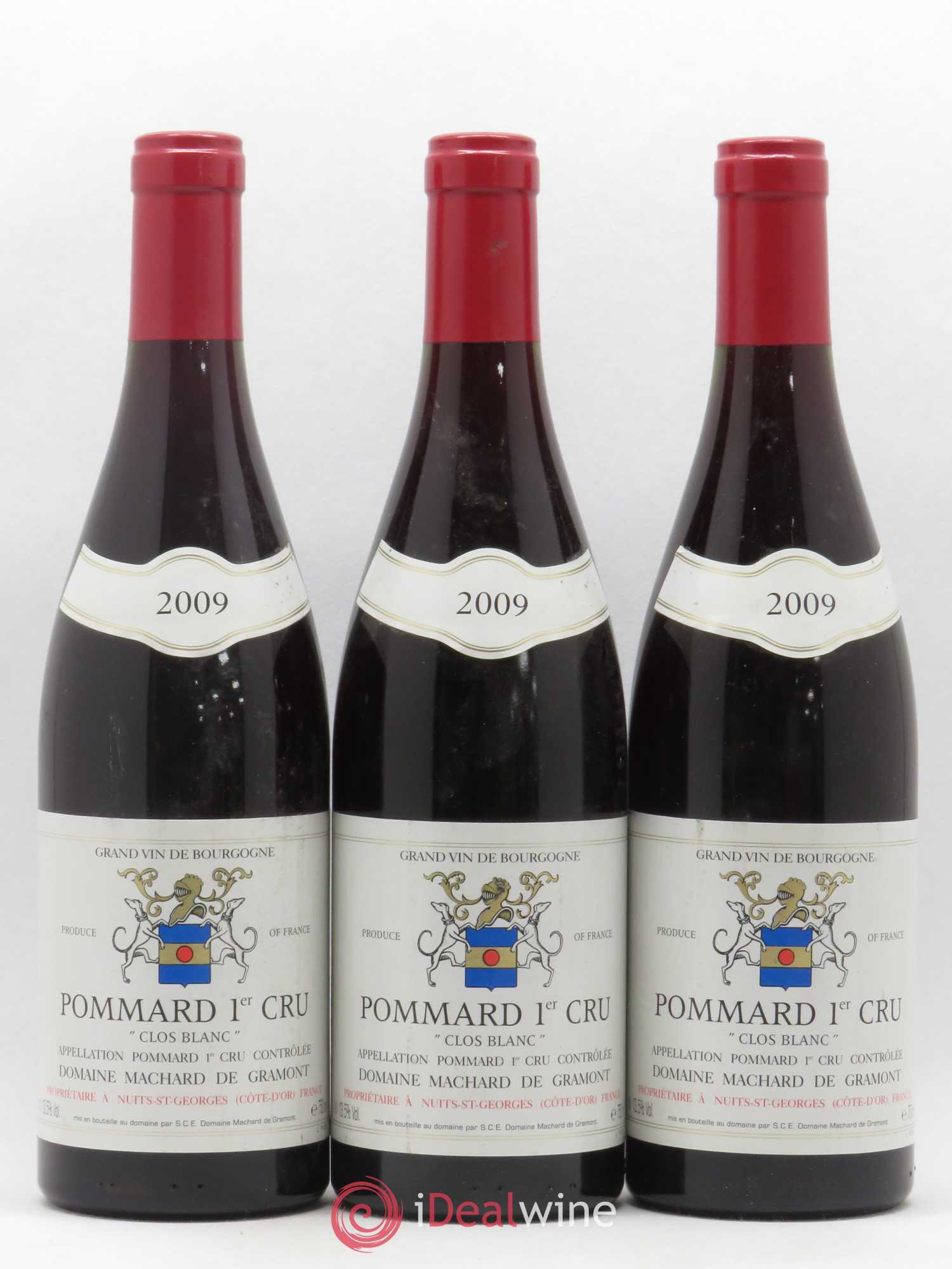 Pommard 1er Cru Clos Blanc Domaine Machard de Gramont 2009 - Posten von 3 Flaschen - 0