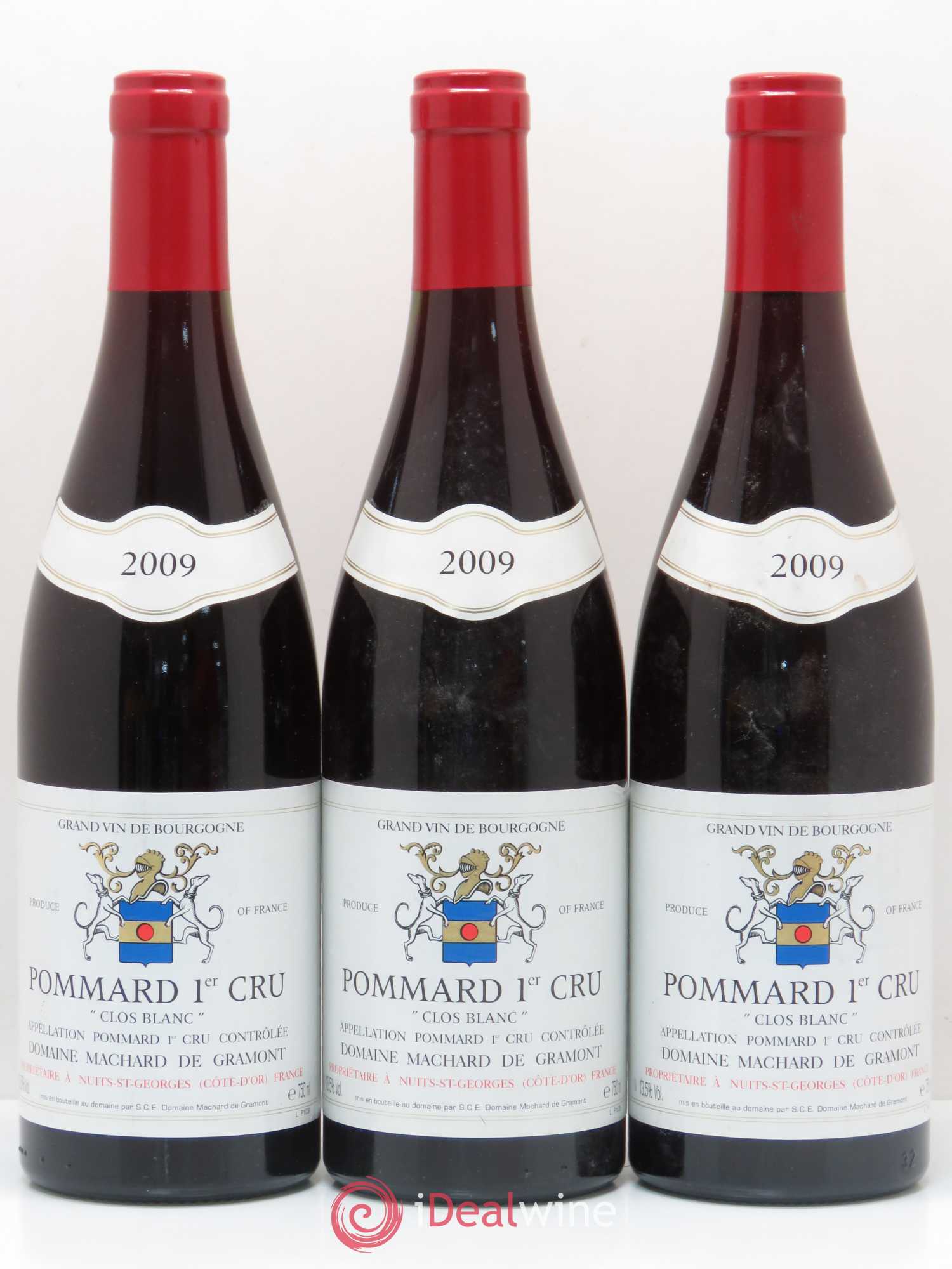 Pommard 1er Cru Clos Blanc Machard de Gramont 2009 - Posten von 3 Flaschen - 0