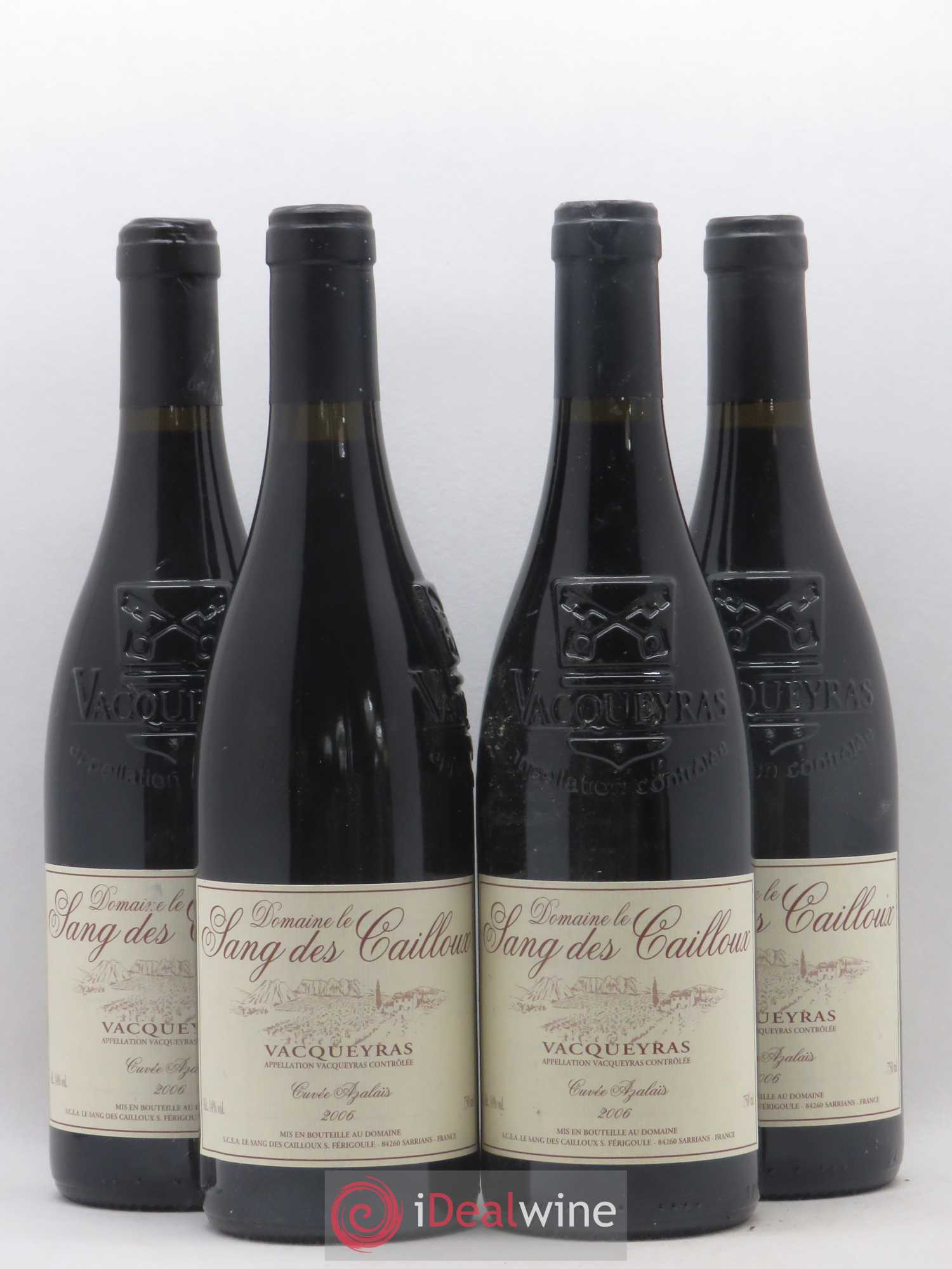 Vacqueyras Azalaïs Le Sang des Cailloux 2006 - Lot de 4 bouteilles - 0