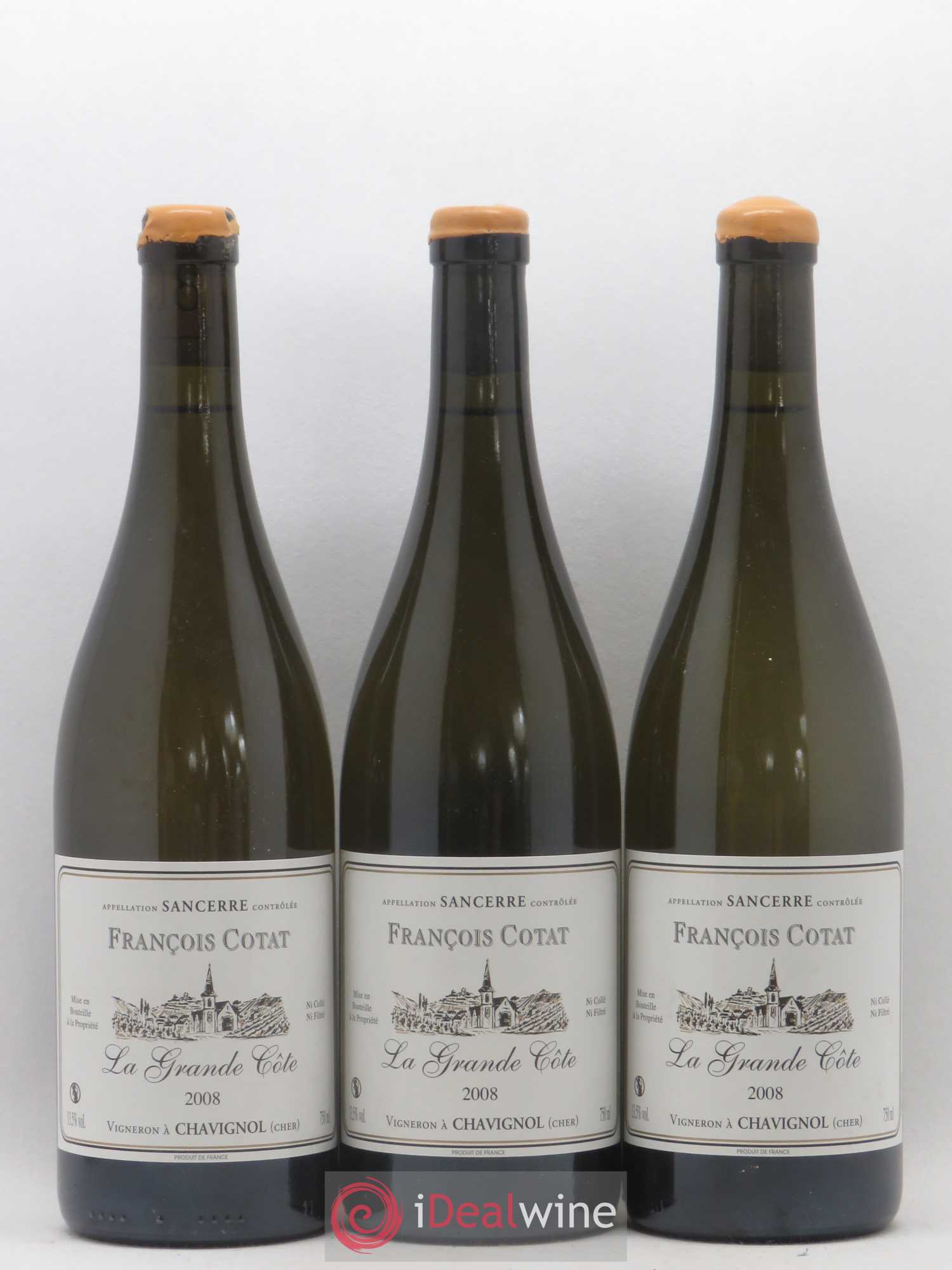 Sancerre La Grande Côte François Cotat 2008 - Lot de 3 bouteilles - 0