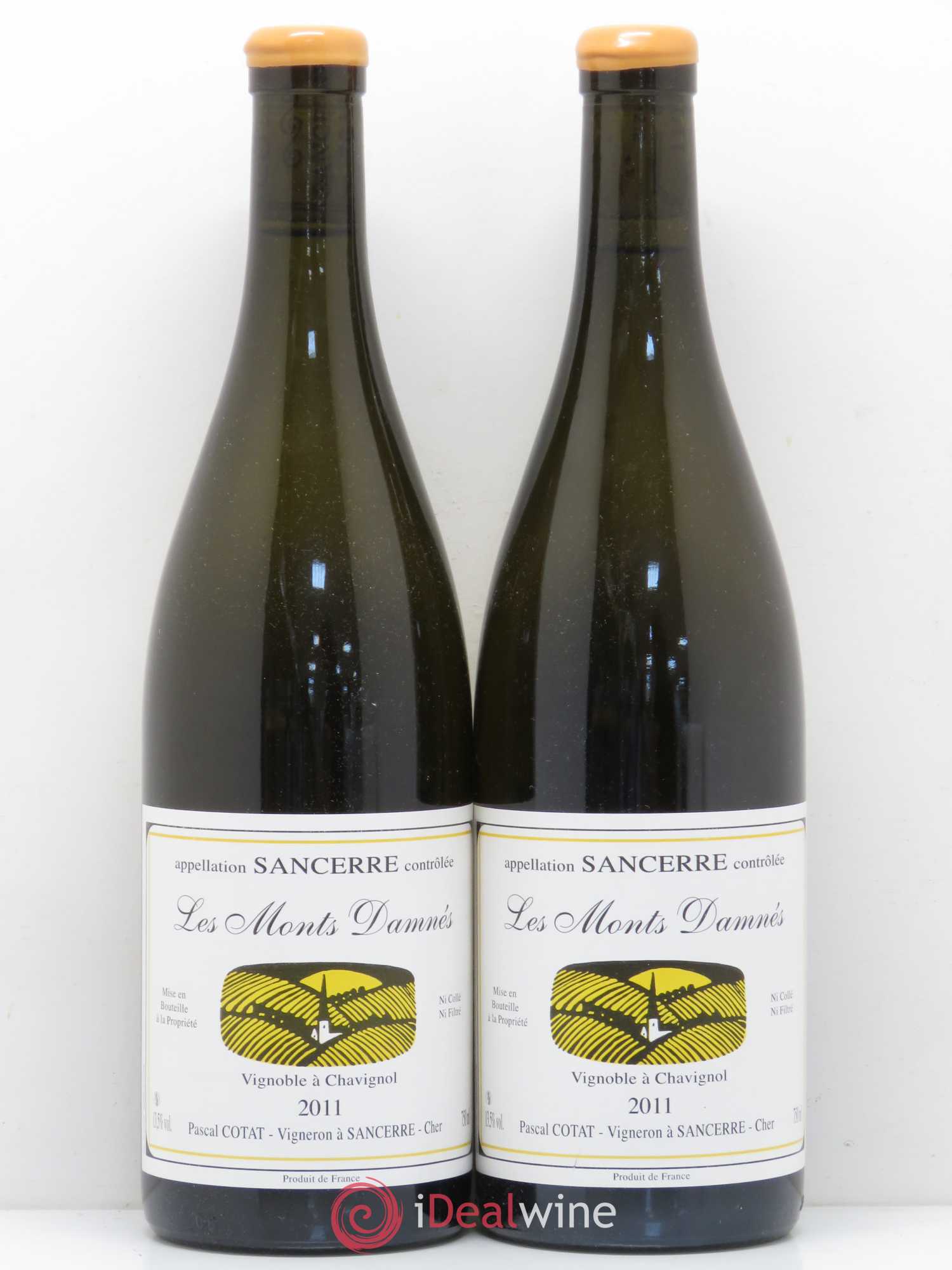 Sancerre Les Monts Damnés Pascal Cotat 2011 - Lot de 2 bouteilles - 0