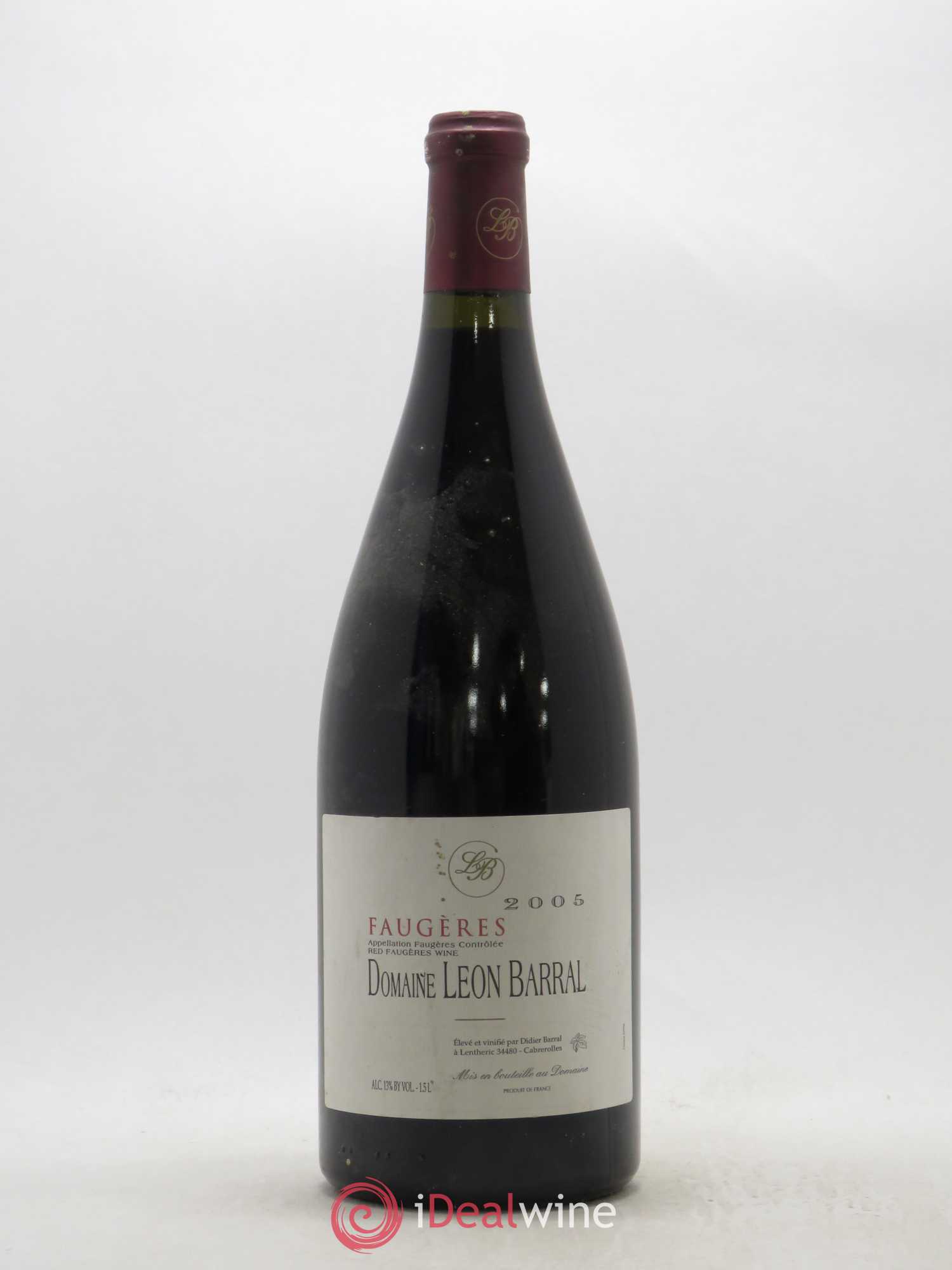 Faugères Domaine Léon Barral 2005 - Lot de 1 magnum - 0