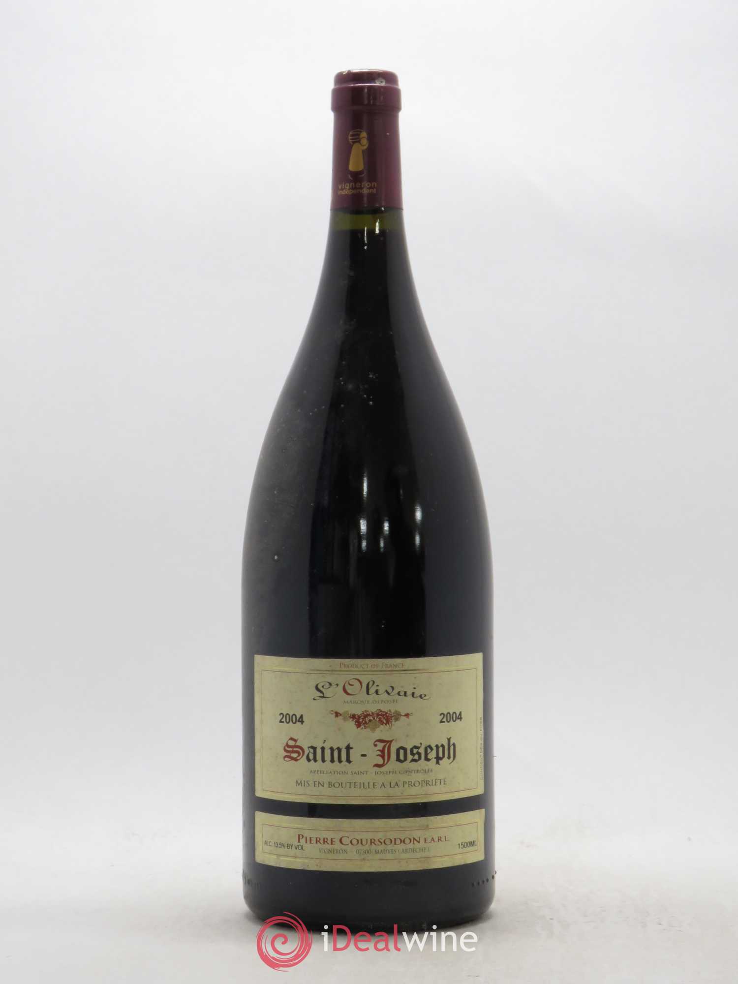 Saint-Joseph L'Olivaie Pierre et Jérôme Coursodon 2004 - Lot de 1 magnum - 0
