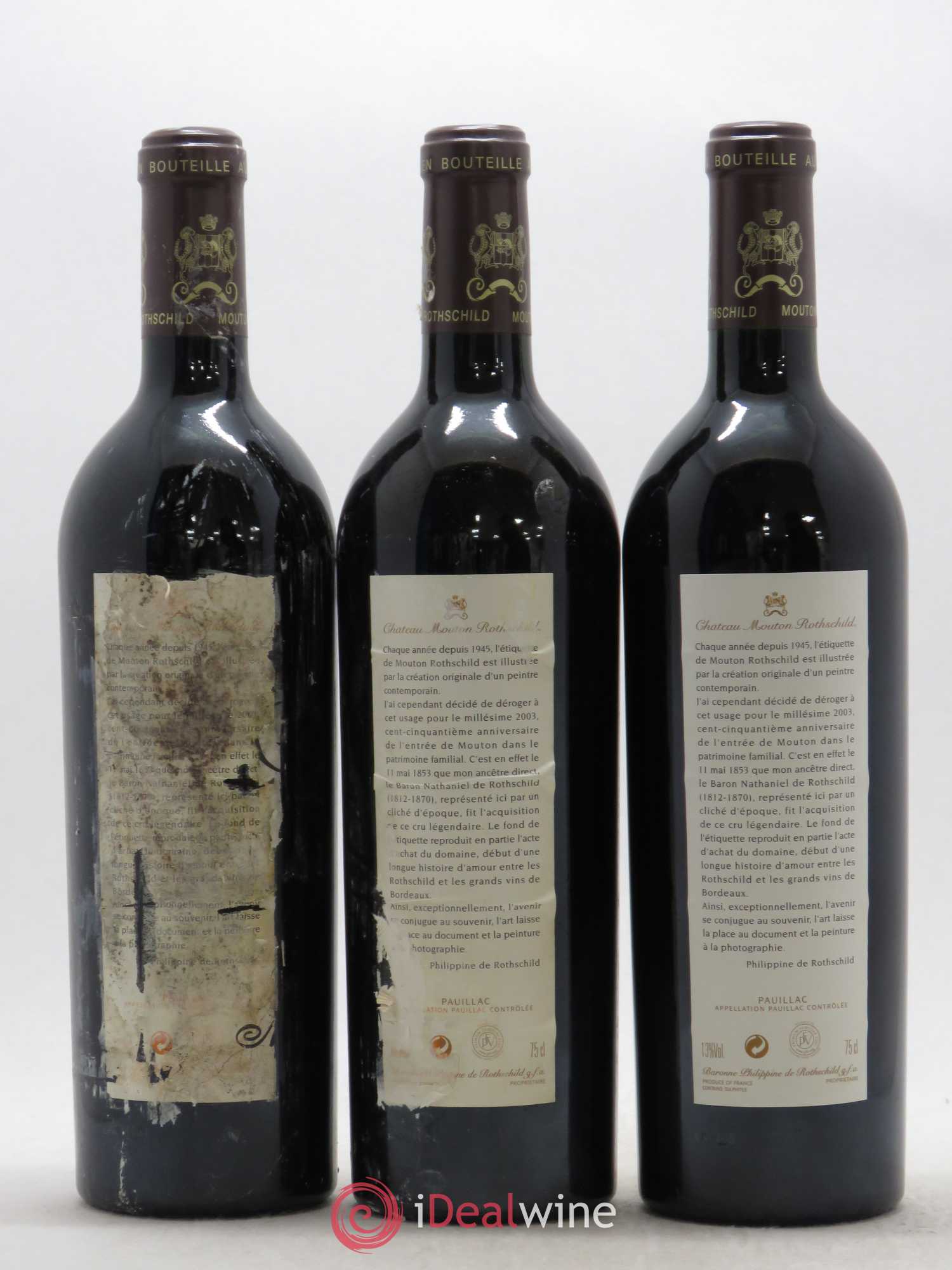 Château Mouton Rothschild 1er Grand Cru Classé 2003 - Lot de 12 bouteilles - 4